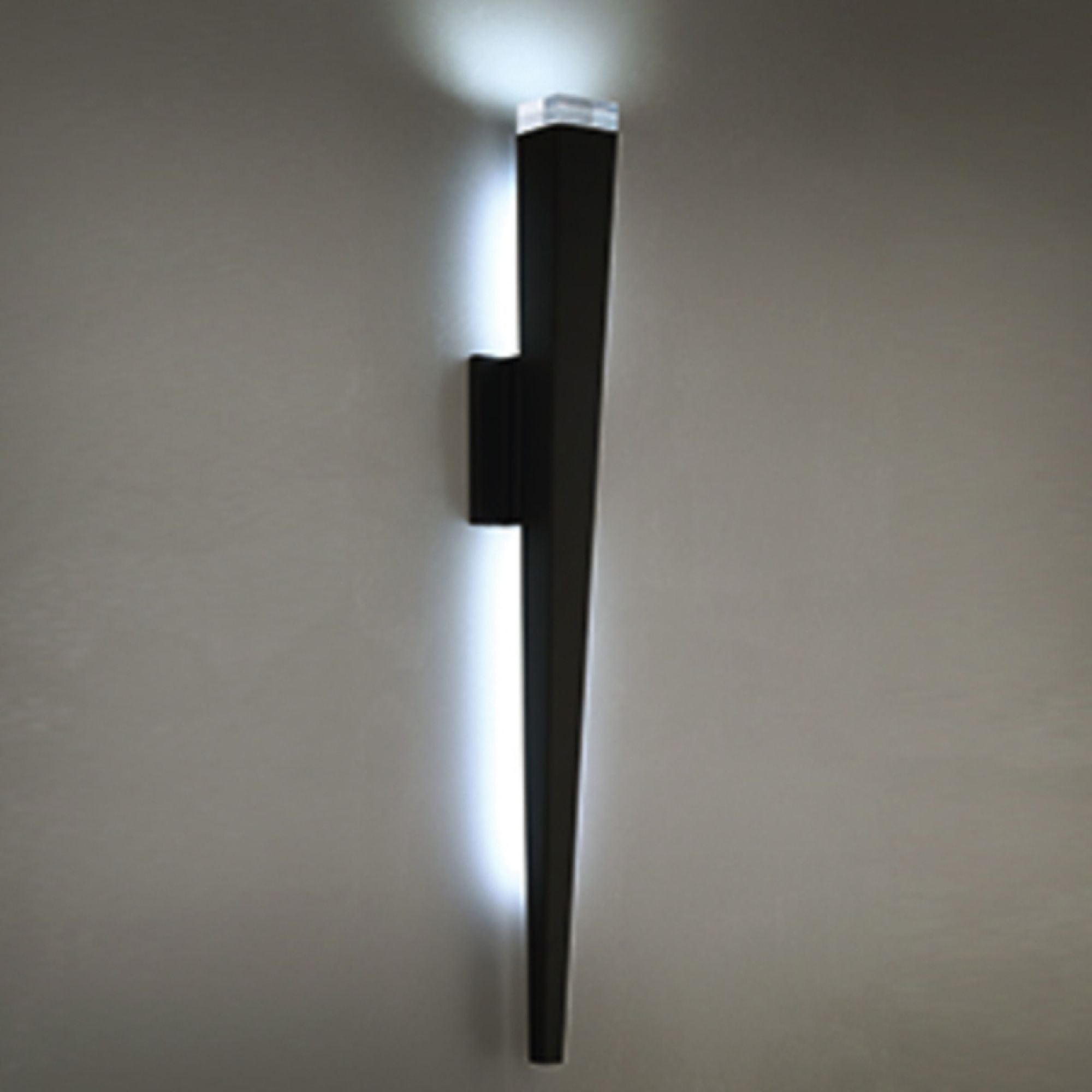 Staff 70" LED Outdoor Wall Sconce, Black Finish