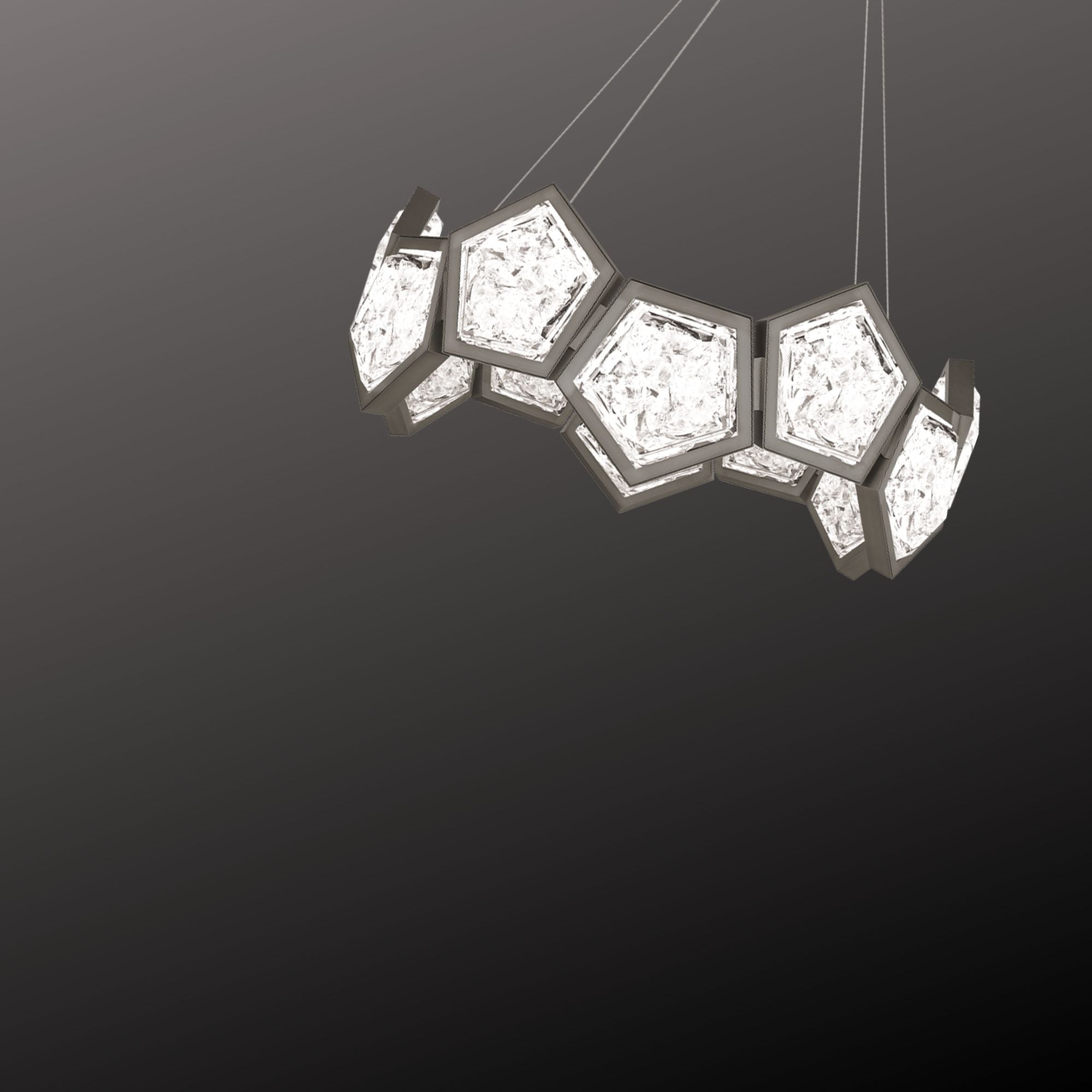 Starlight Starbright 26 in. LED Pendant Light Antique Nickel Finish