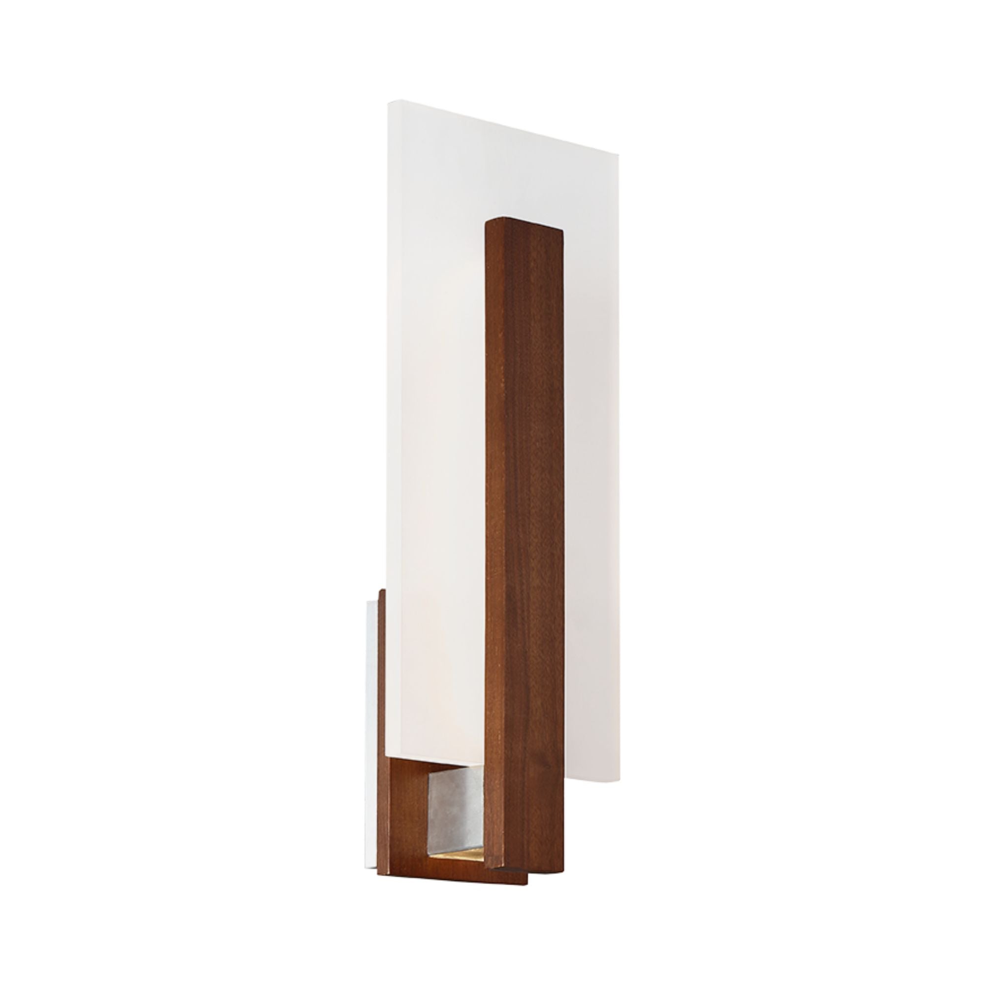 Stem 19" LED Wall Sconce, Dark Walnut Finish