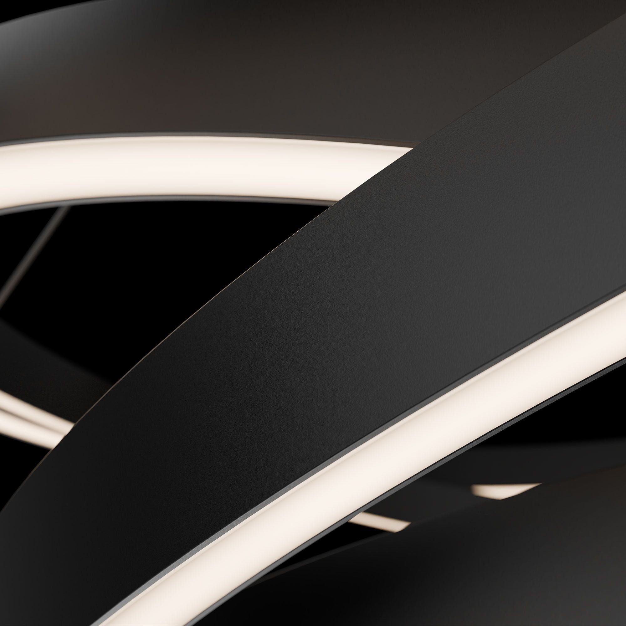 Storm Chaser 35" LED Pendant, 3000K, Black Finish