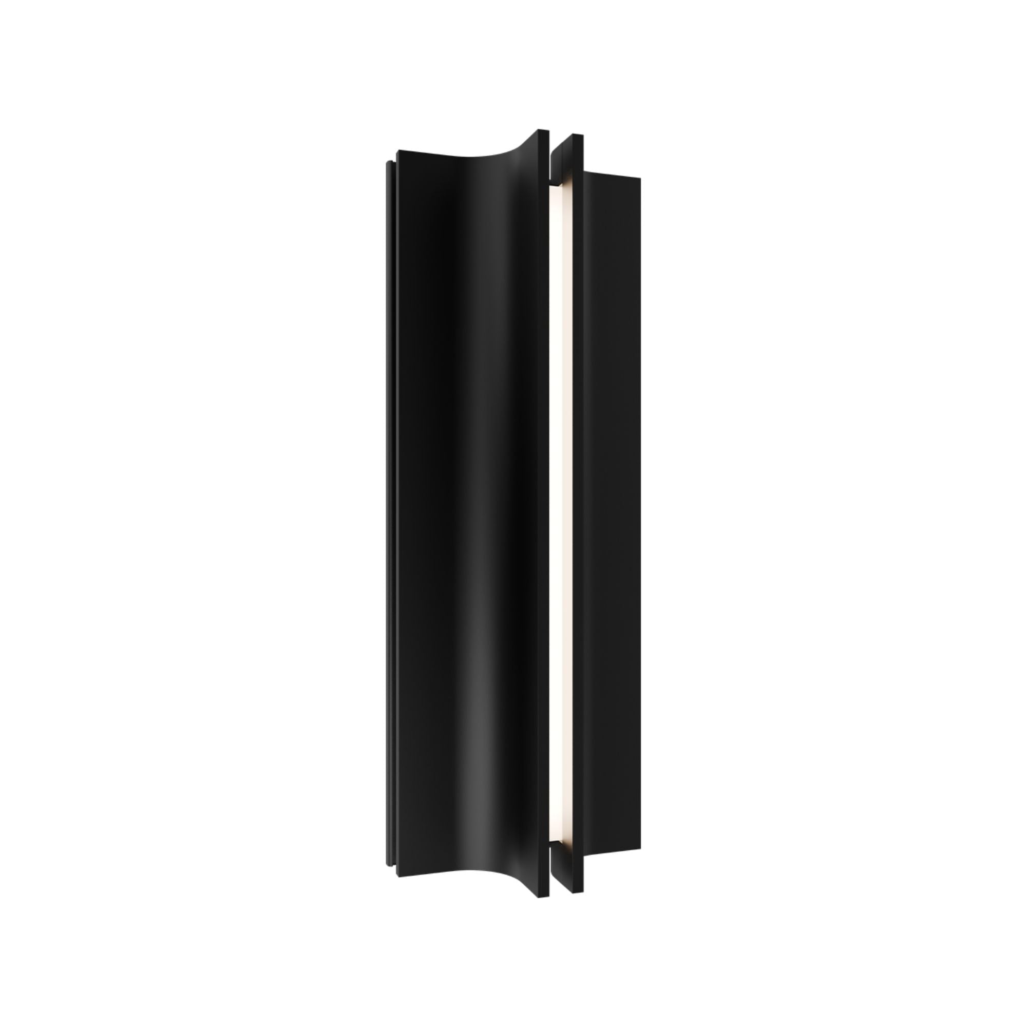 Strait 16" LED Wall Sconce, Black Finish