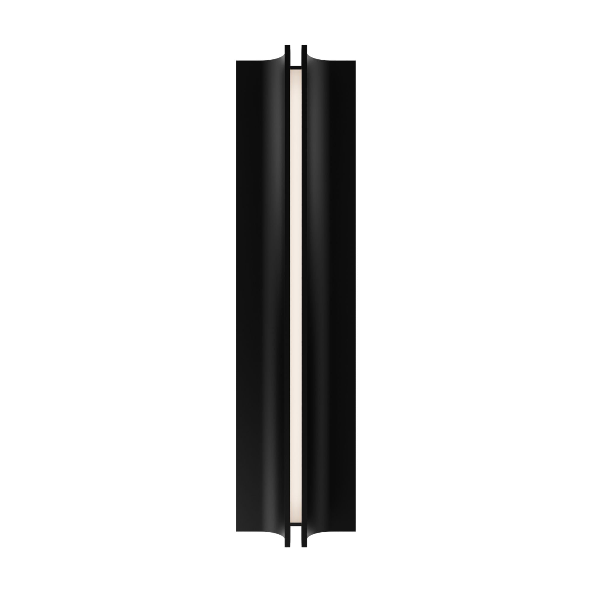 Strait 22" LED Outdoor Wall Sconce, Black Finish