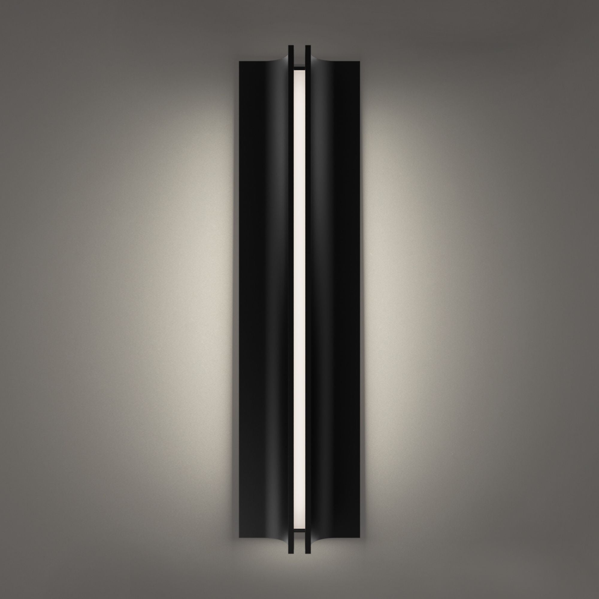 Strait 22" LED Outdoor Wall Sconce, Black Finish