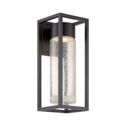 Structure 16" LED Outdoor Wall Sconce, Black Finish