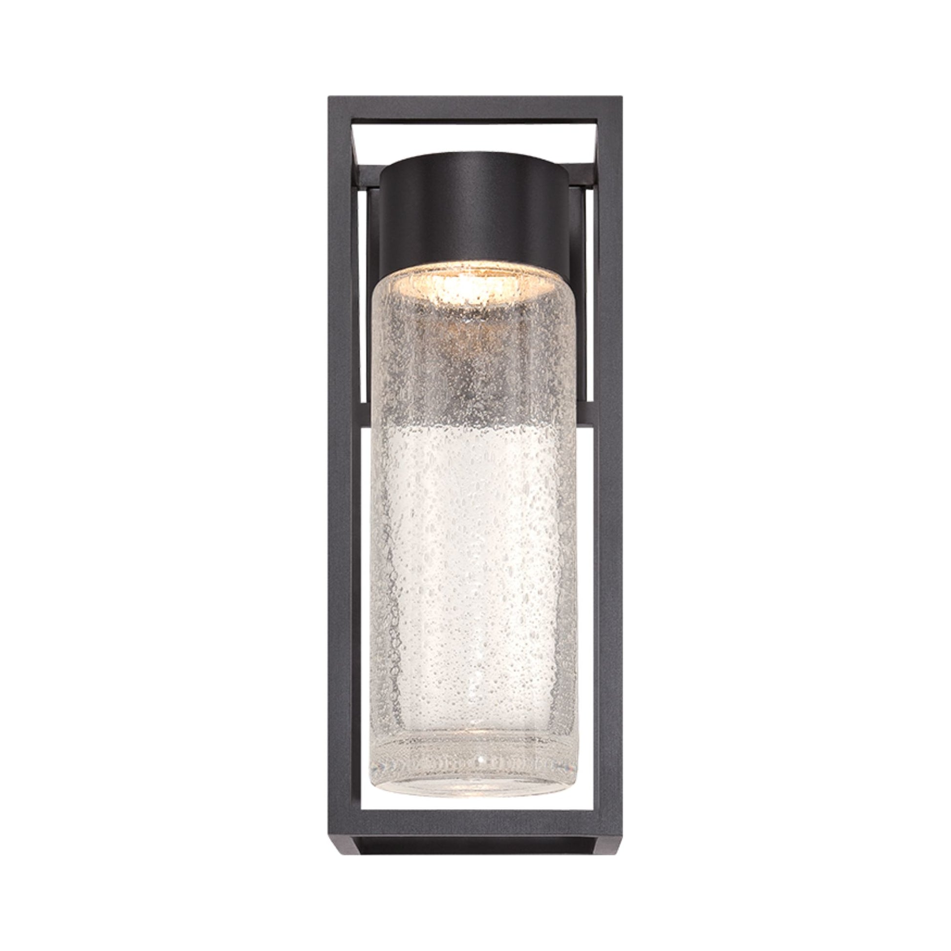 Structure 16" LED Outdoor Wall Sconce, Black Finish - Bees Lighting