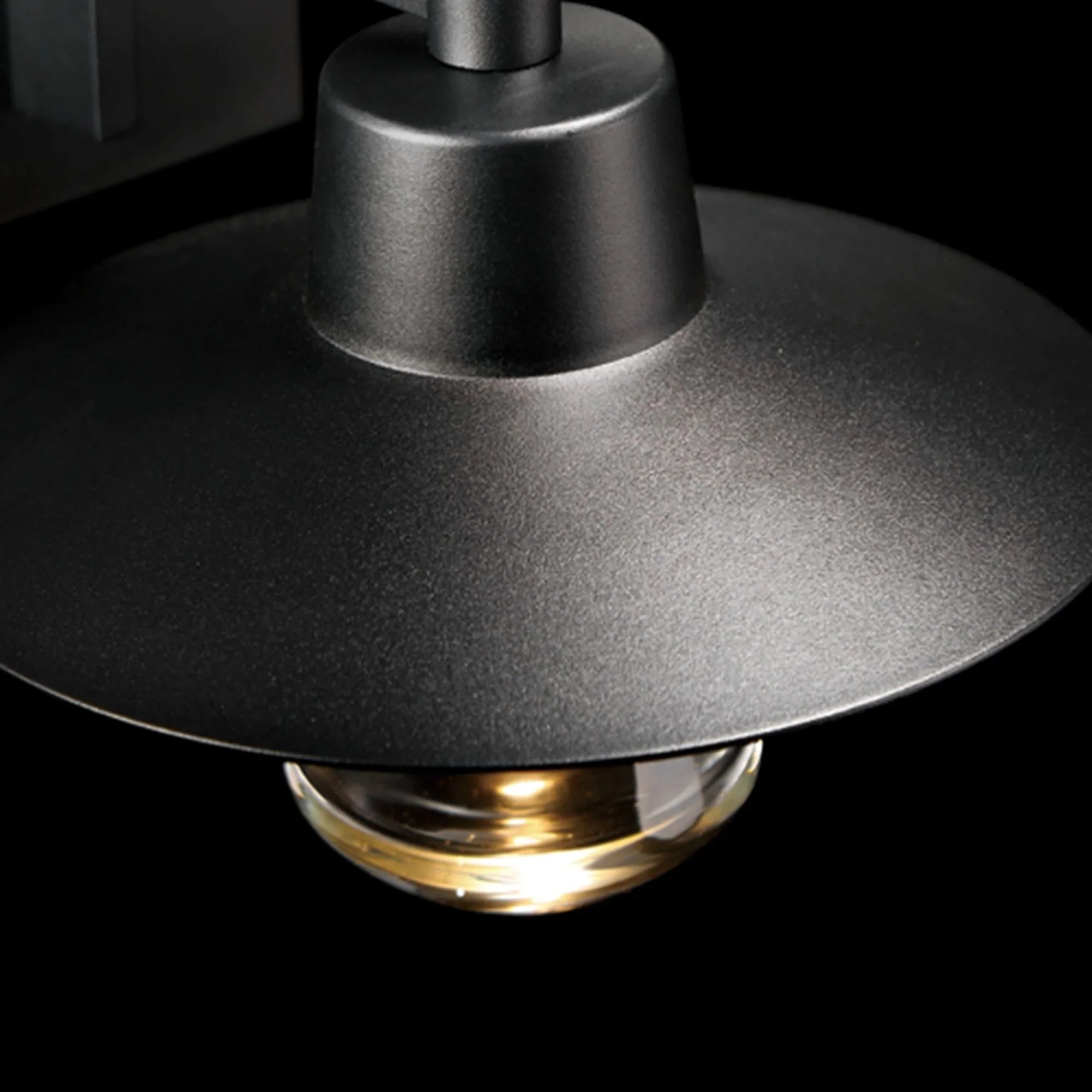 Suspense 17" LED Outdoor Wall Sconce, Black Finish