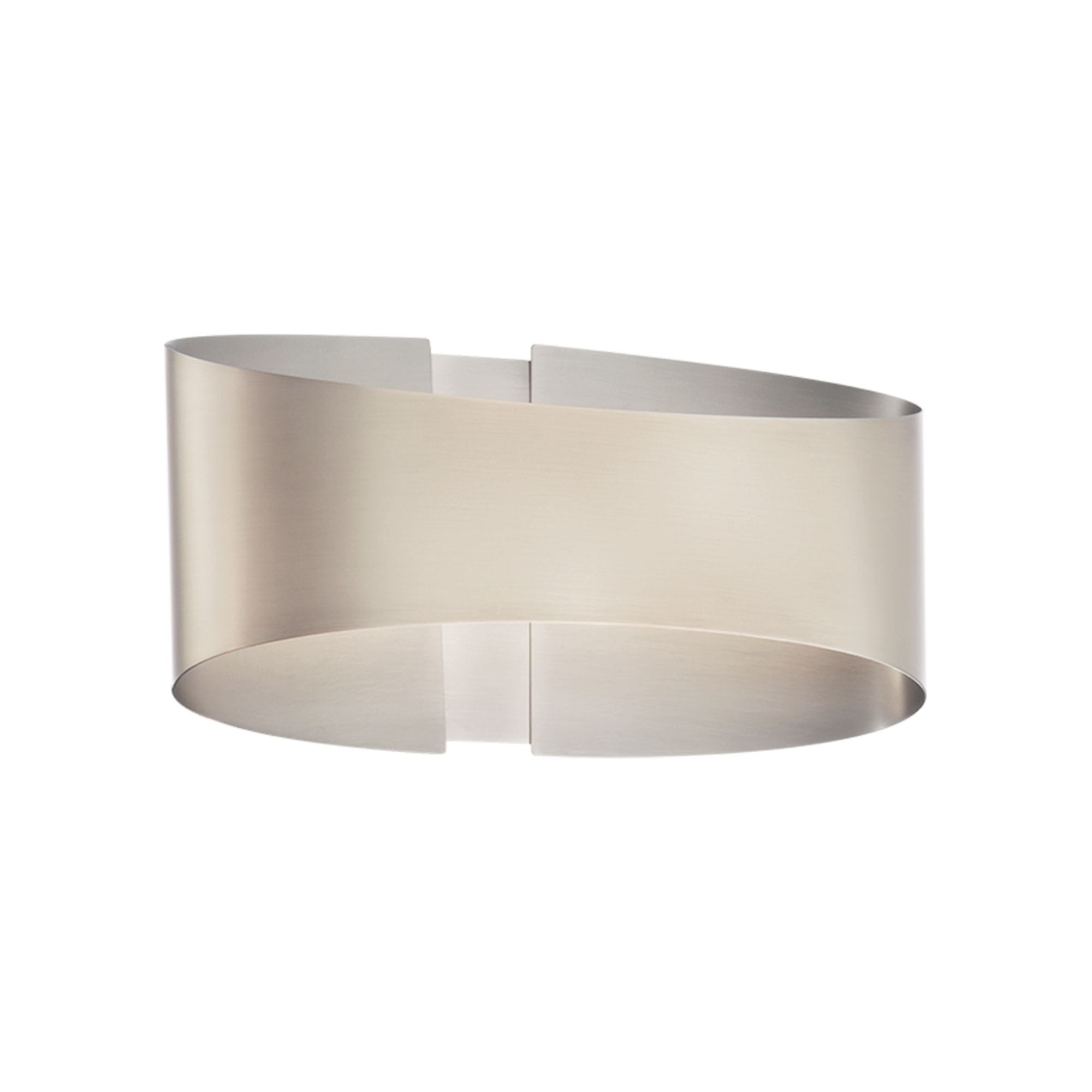Swerve 10" LED Wall Sconce, Brushed Nickel Finish