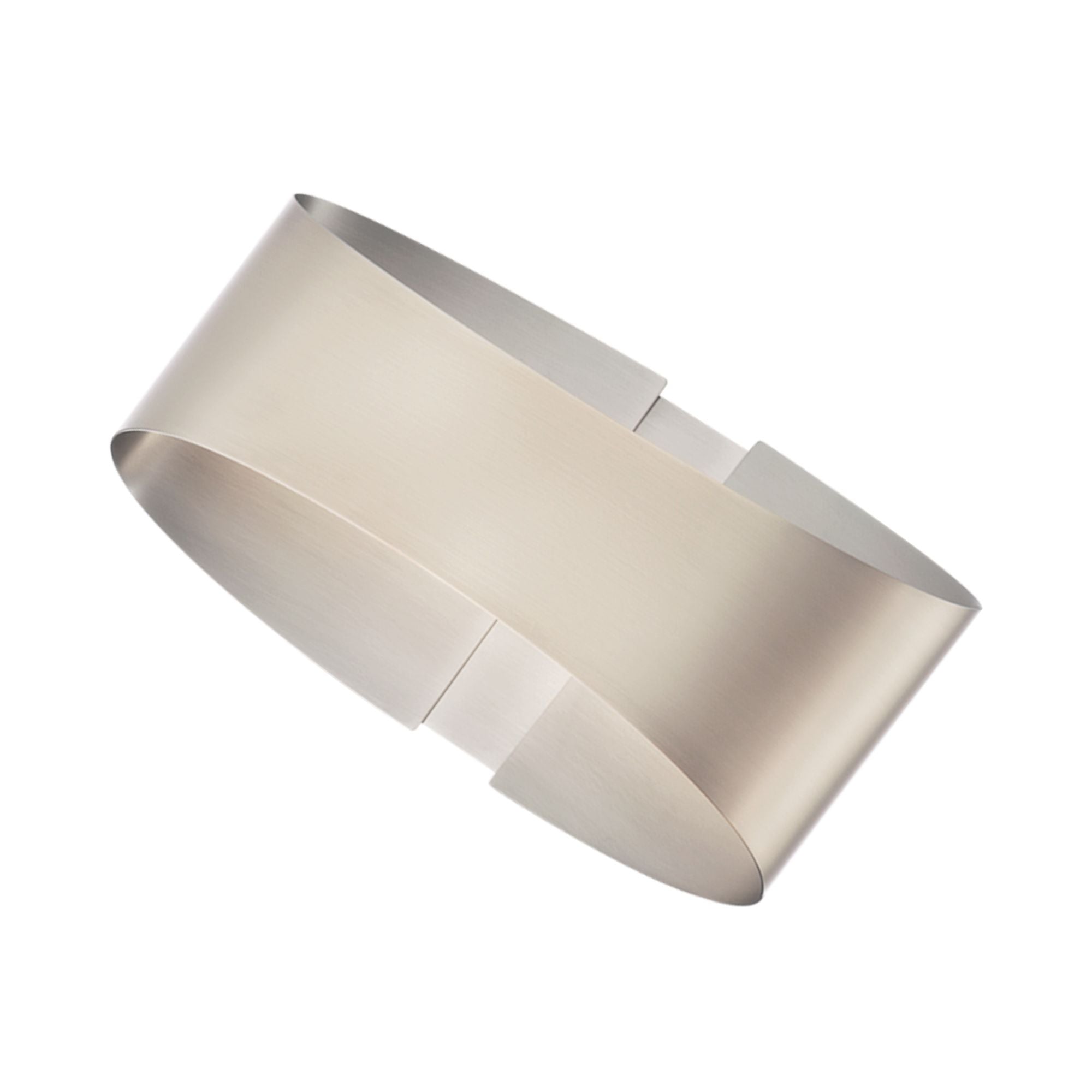 Swerve 10" LED Wall Sconce, Brushed Nickel Finish