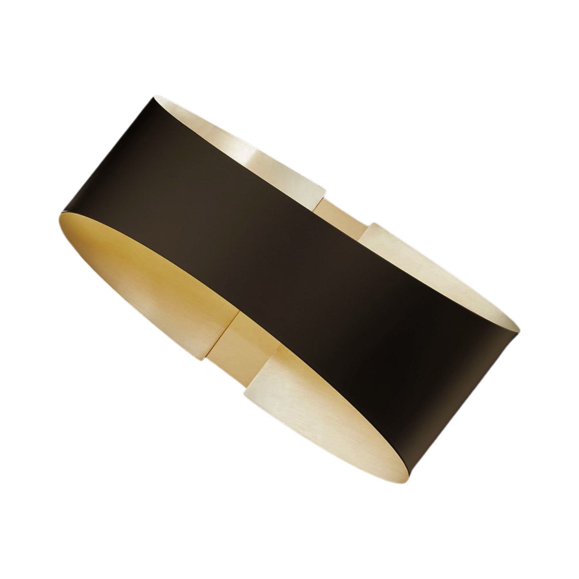 Swerve 10" LED Wall Sconce, Bronze/Brushed Brass Finish