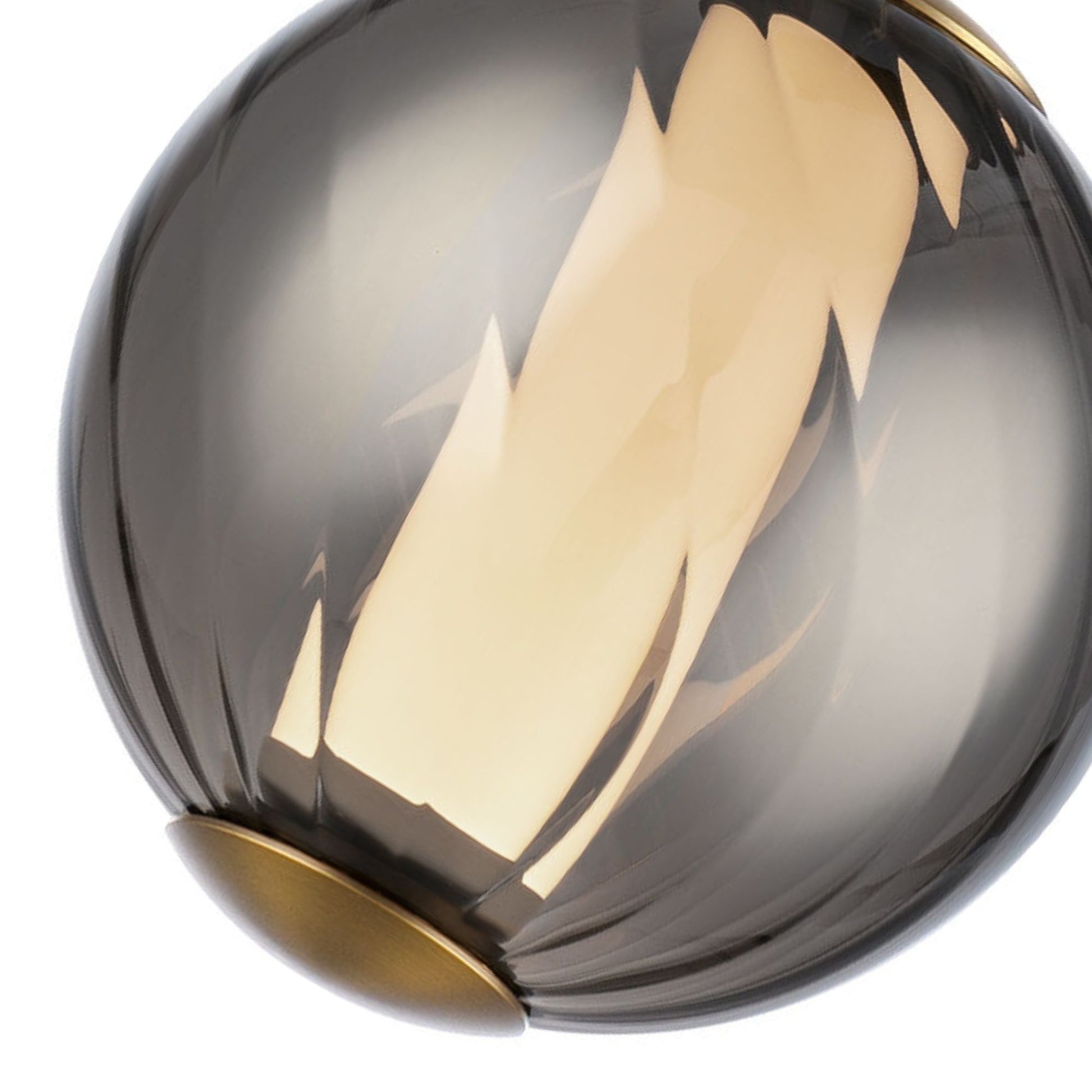 Swirly 11" LED Pendant Light, Selectable CCT, Aged Brass Finish - Bees Lighting