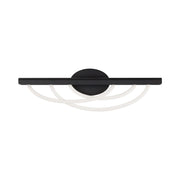 Swoop 24" LED Bath Vanity, Black Finish