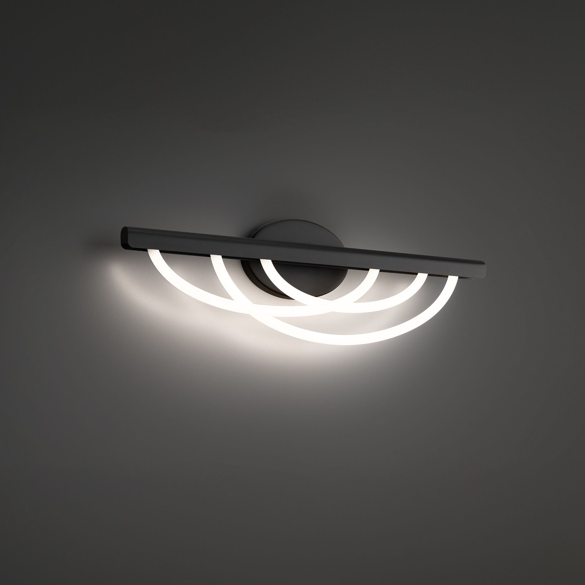 Swoop 24" LED Bath Vanity, Black Finish