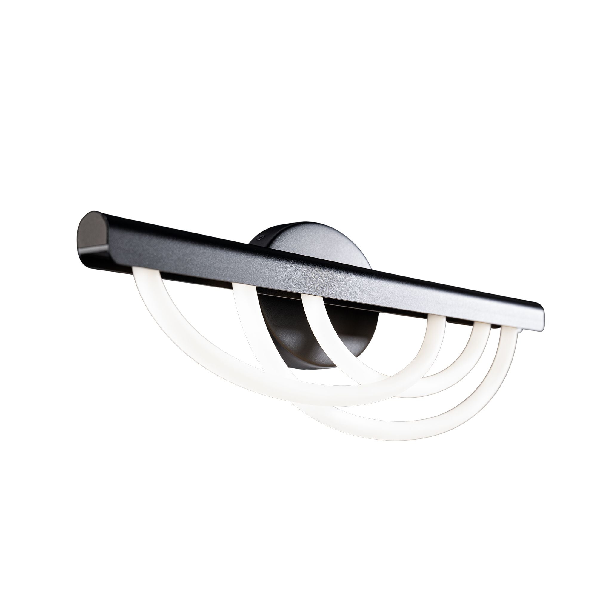 Swoop 24" LED Bath Vanity, Black Finish
