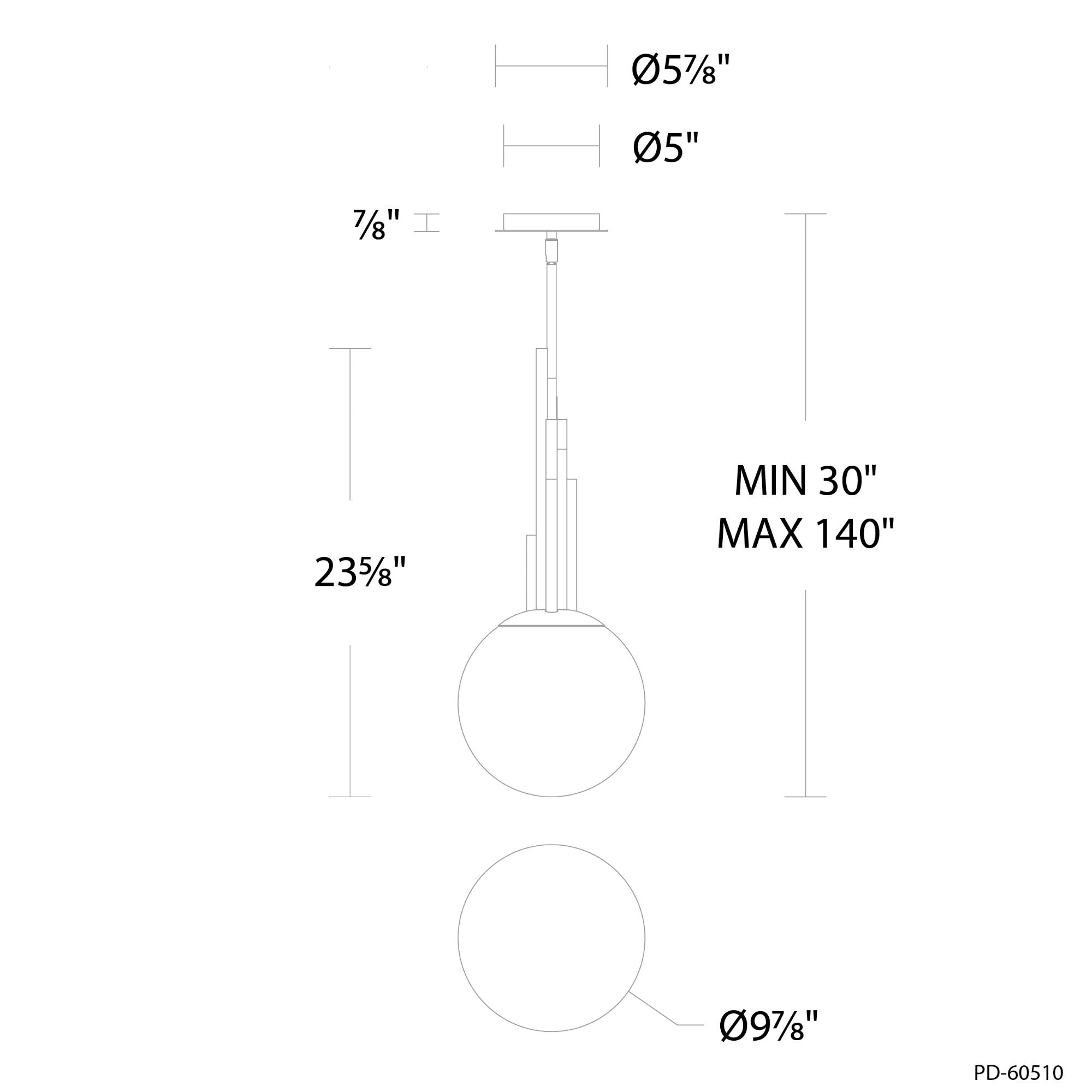 Sybil 10" LED Pendant Light, Selectable CCT, Aged Brass Finish