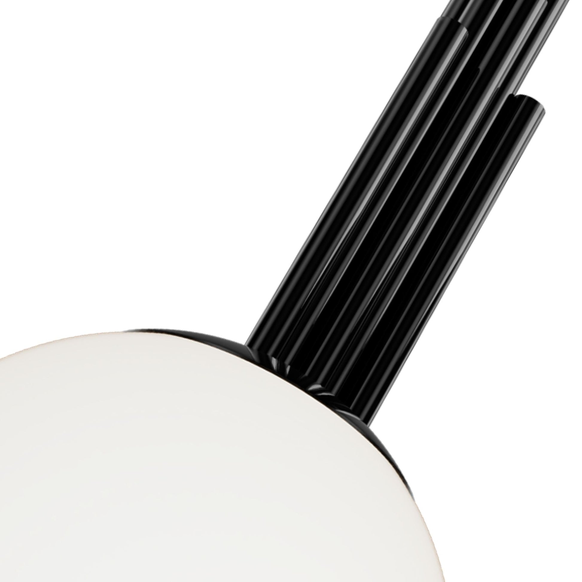 Sybil 10" LED Pendant, 2700K, Polished Black Nickel Finish - Bees Lighting