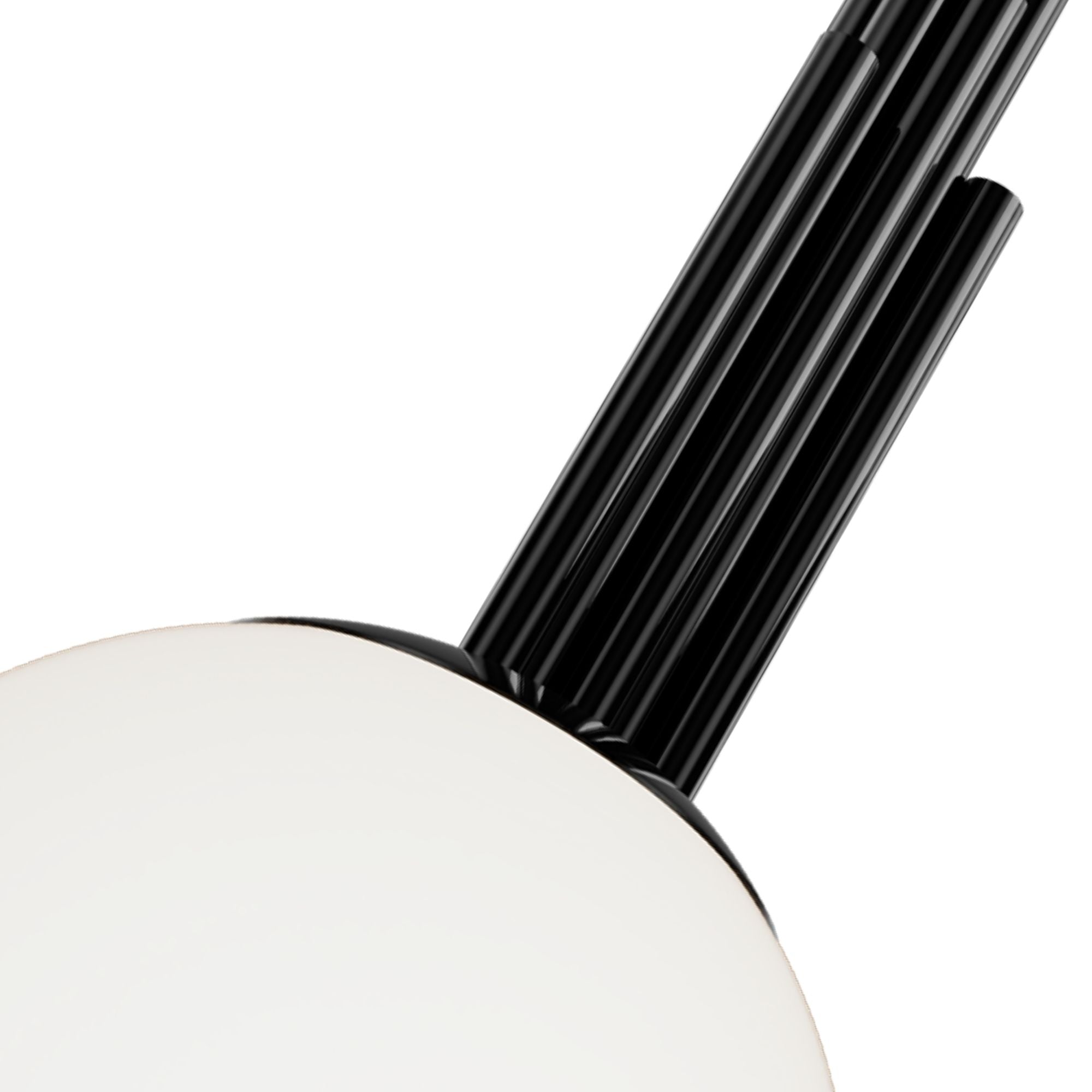 Sybil 10" LED Pendant, 3500K, Polished Black Nickel Finish