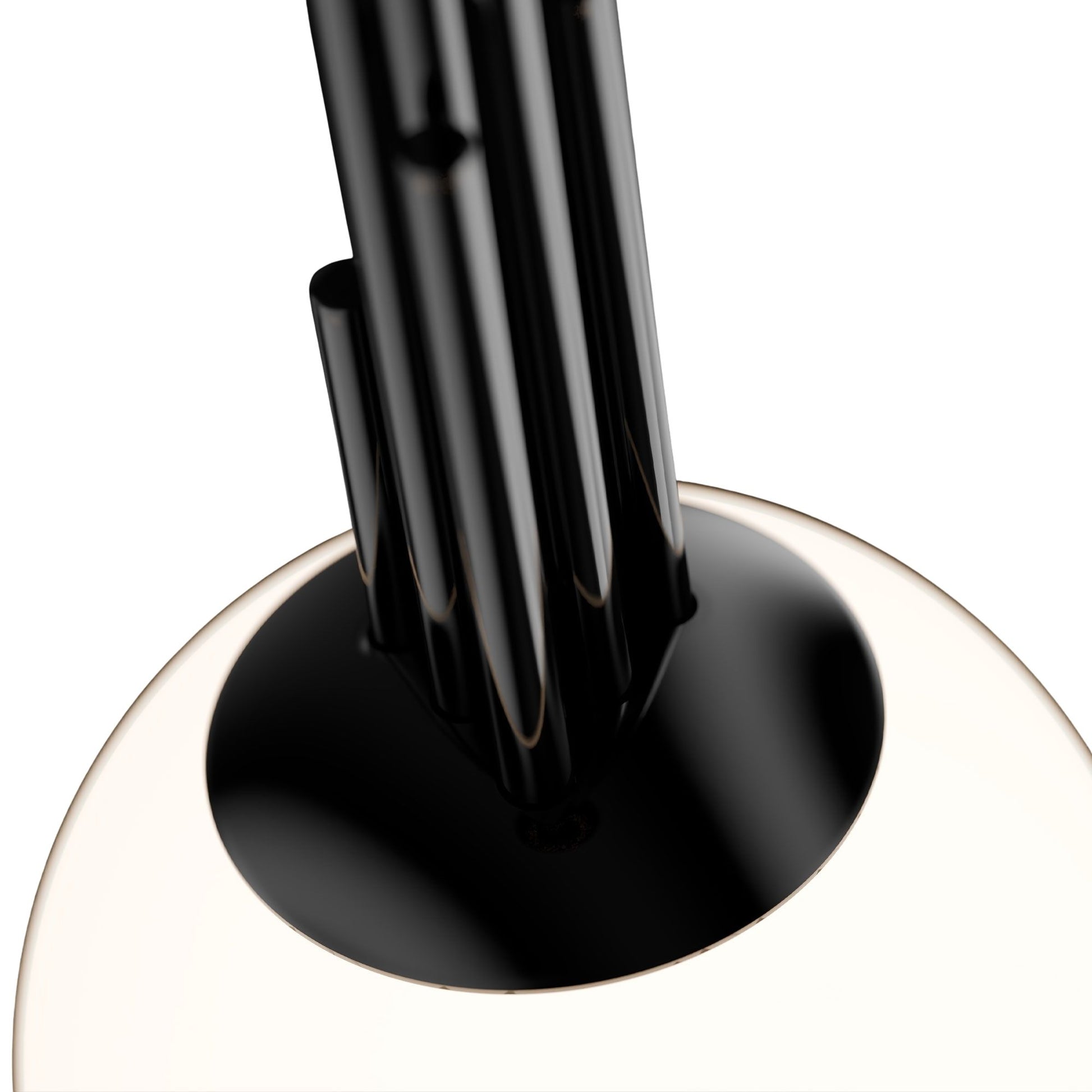 Sybil 14" LED Pendant Light, Selectable CCT, Polished Black Nickel Finish - Bees Lighting