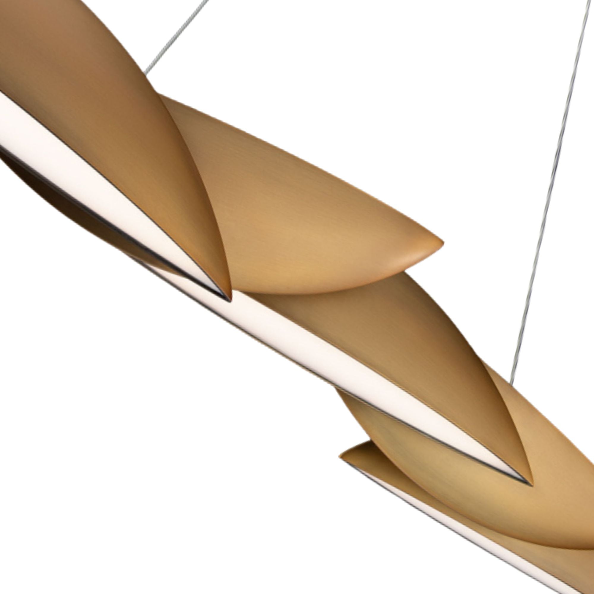 Sydney 56" LED Chandelier, Aged Brass Finish