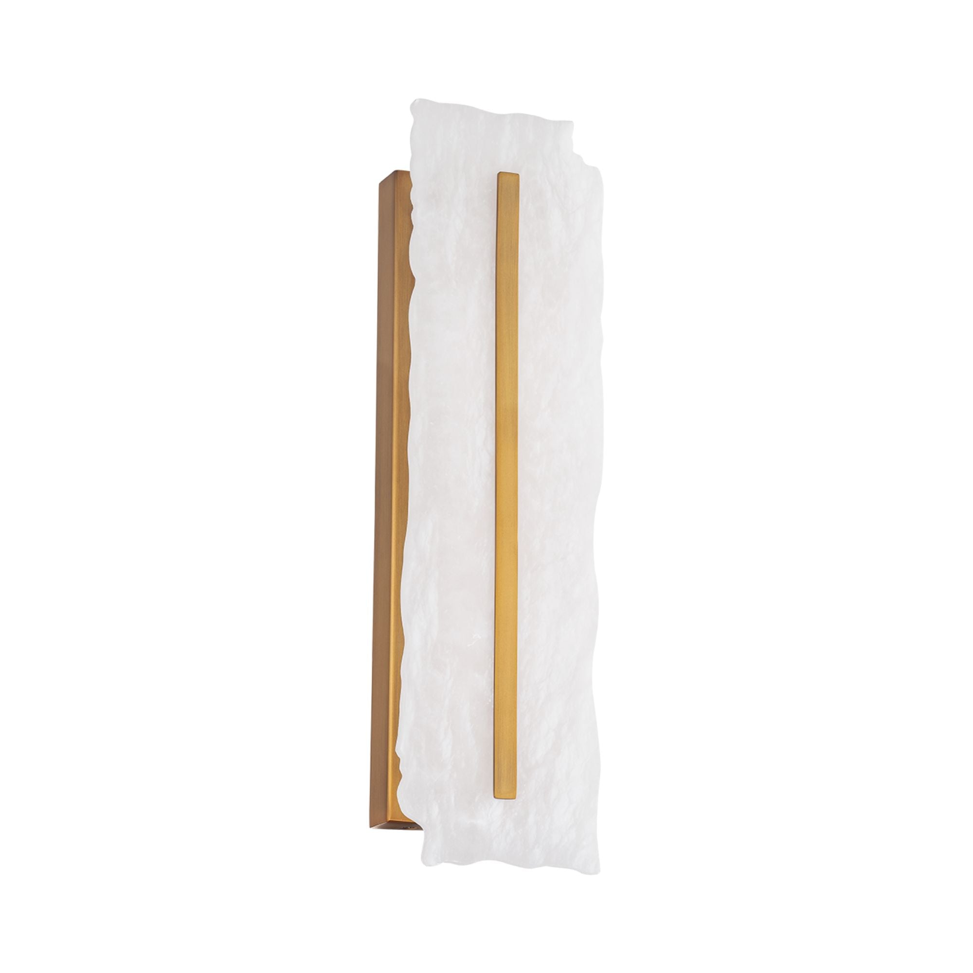 Taffeta 18" LED Wall Sconce, Aged Brass Finish