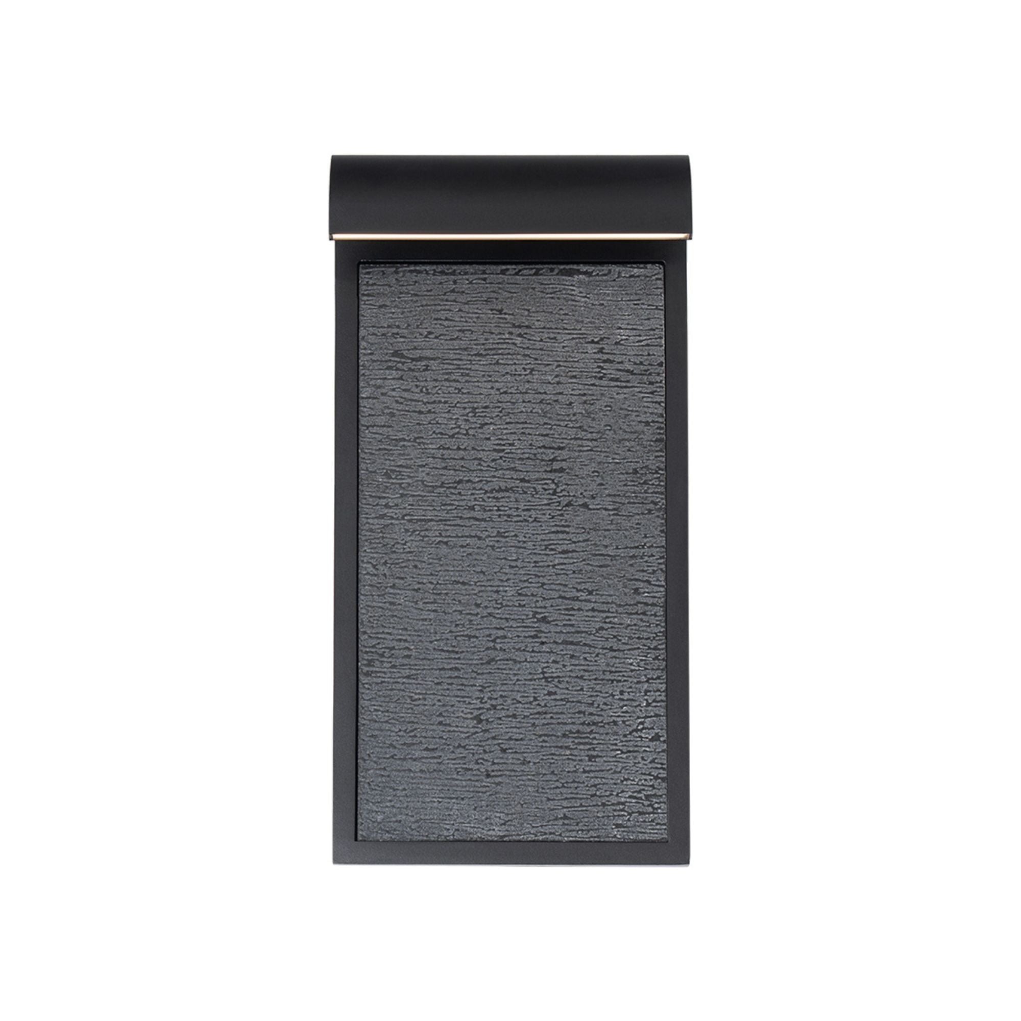 Modern Forms Takonic 16" LED Outdoor Wall Sconce, Granite Stone/Black Finish