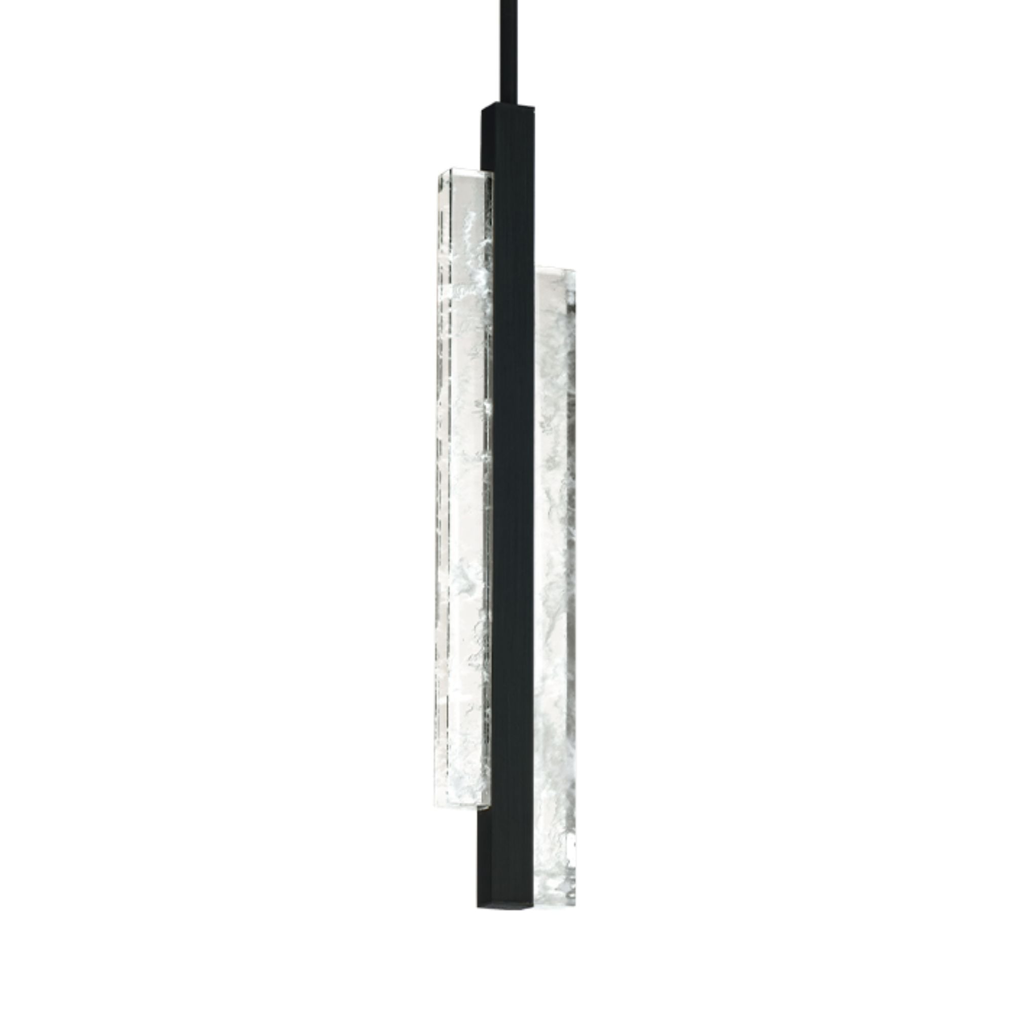 Tandem 17" LED Mini Pendant, Black Finish - Bees Lighting