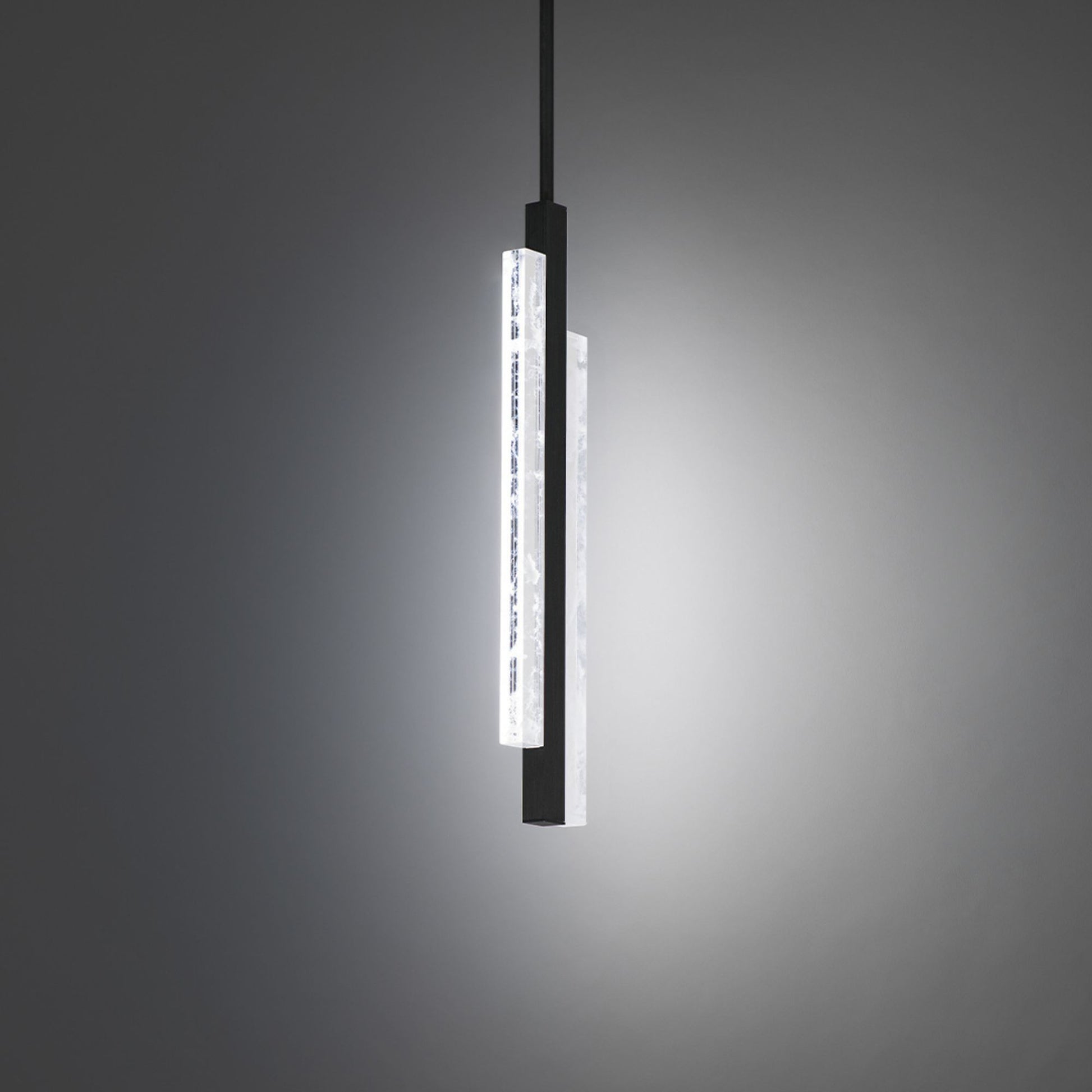 Tandem 17" LED Mini Pendant, Black Finish - Bees Lighting