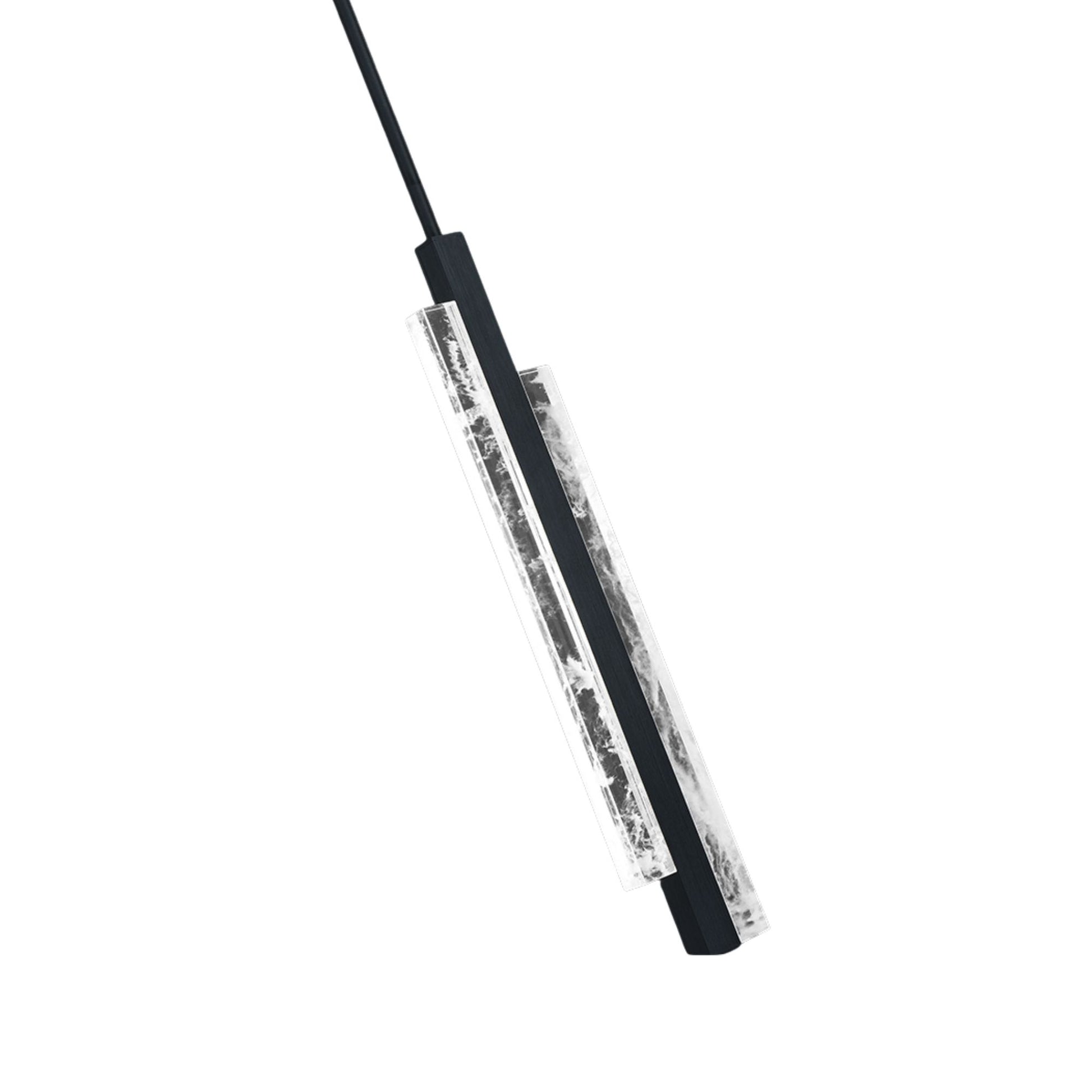 Tandem 17" LED Mini Pendant, Black Finish - Bees Lighting