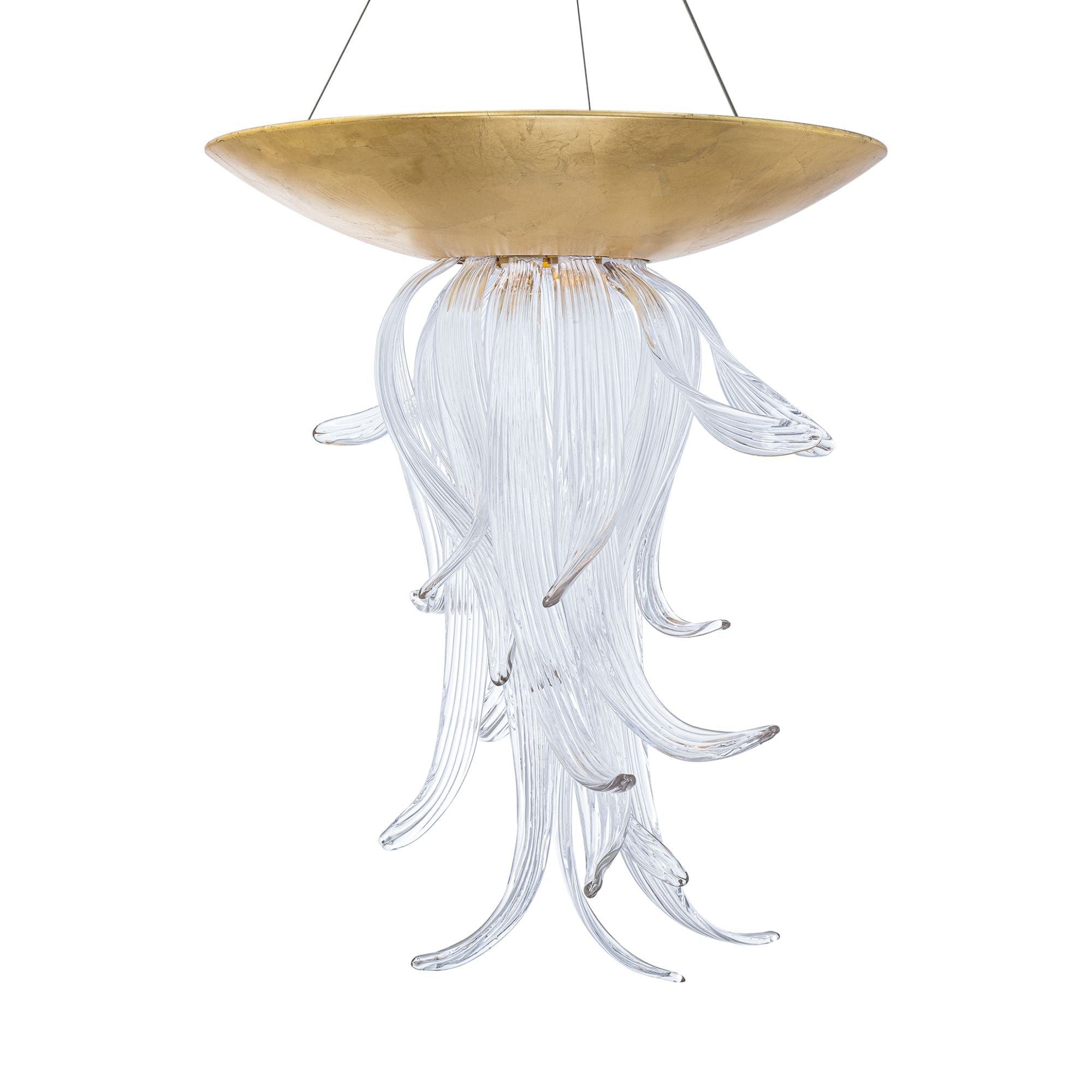 Tendril 32" LED Pendant, Gold Leaf Finish
