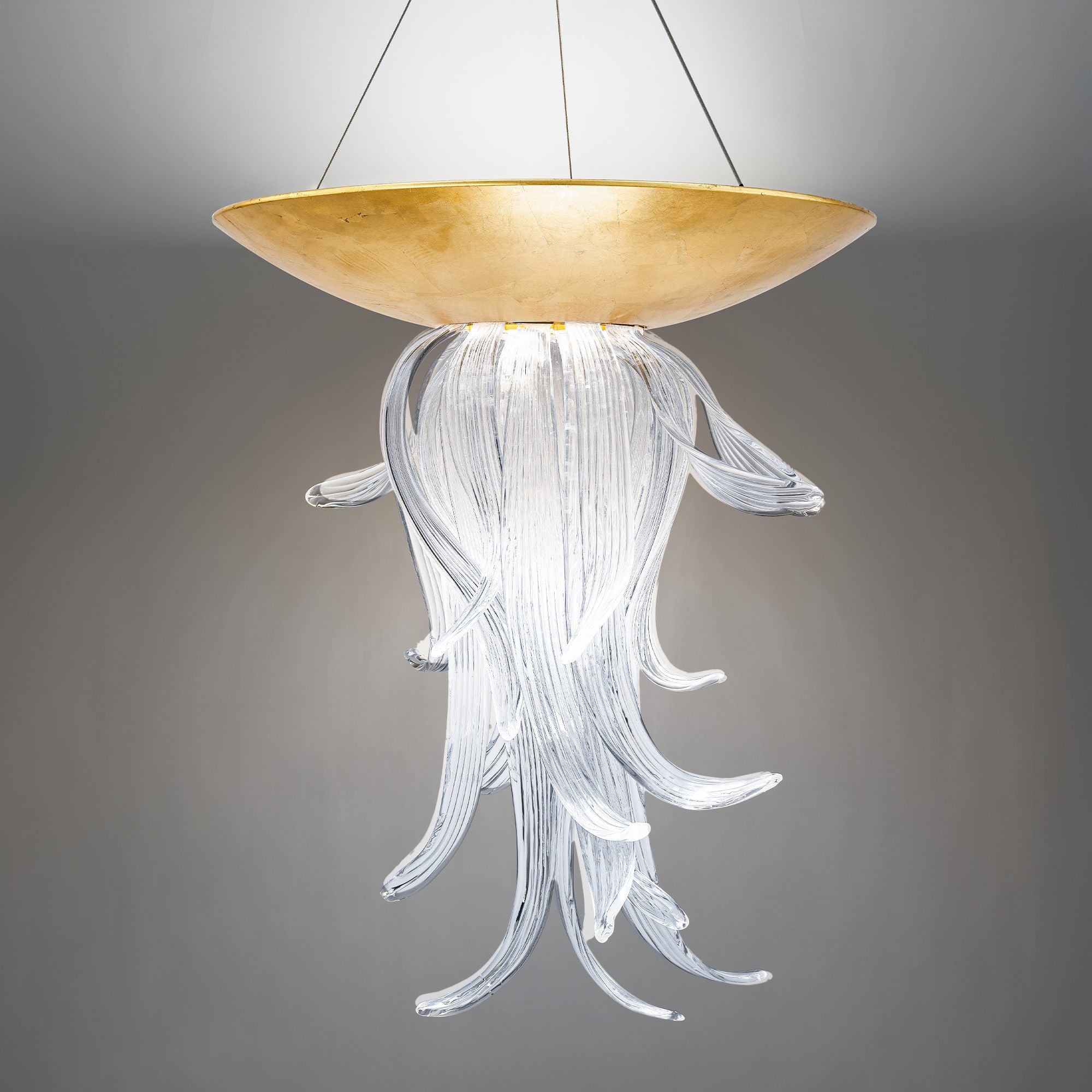 Tendril 32" LED Pendant, Gold Leaf Finish