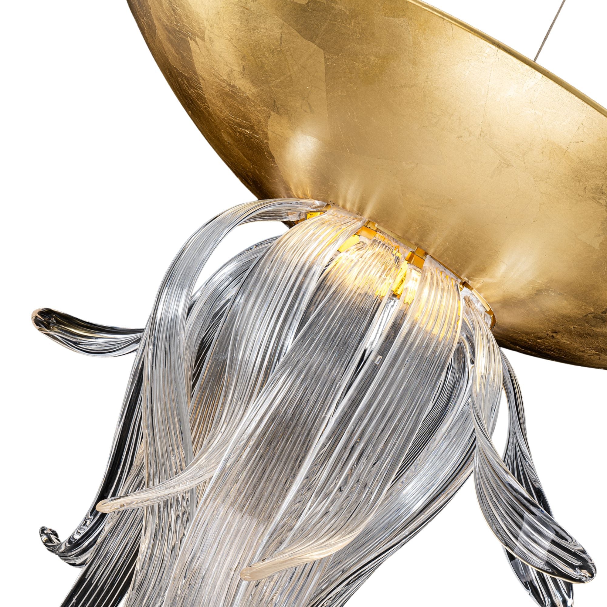 Tendril 32" LED Pendant, Gold Leaf Finish