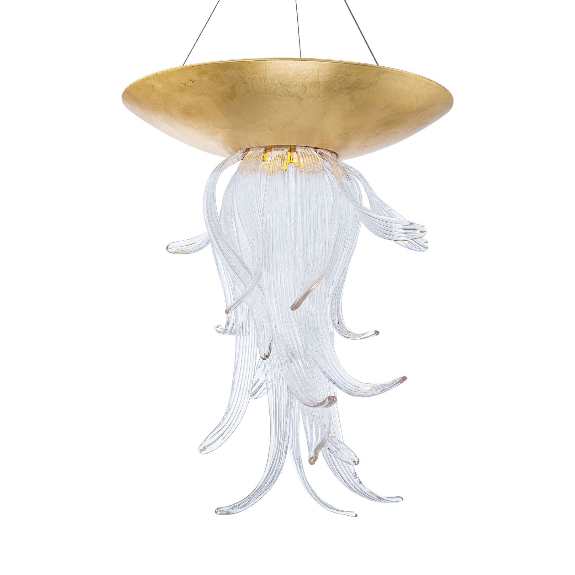 Tendril 32" LED Pendant, Gold Leaf Finish