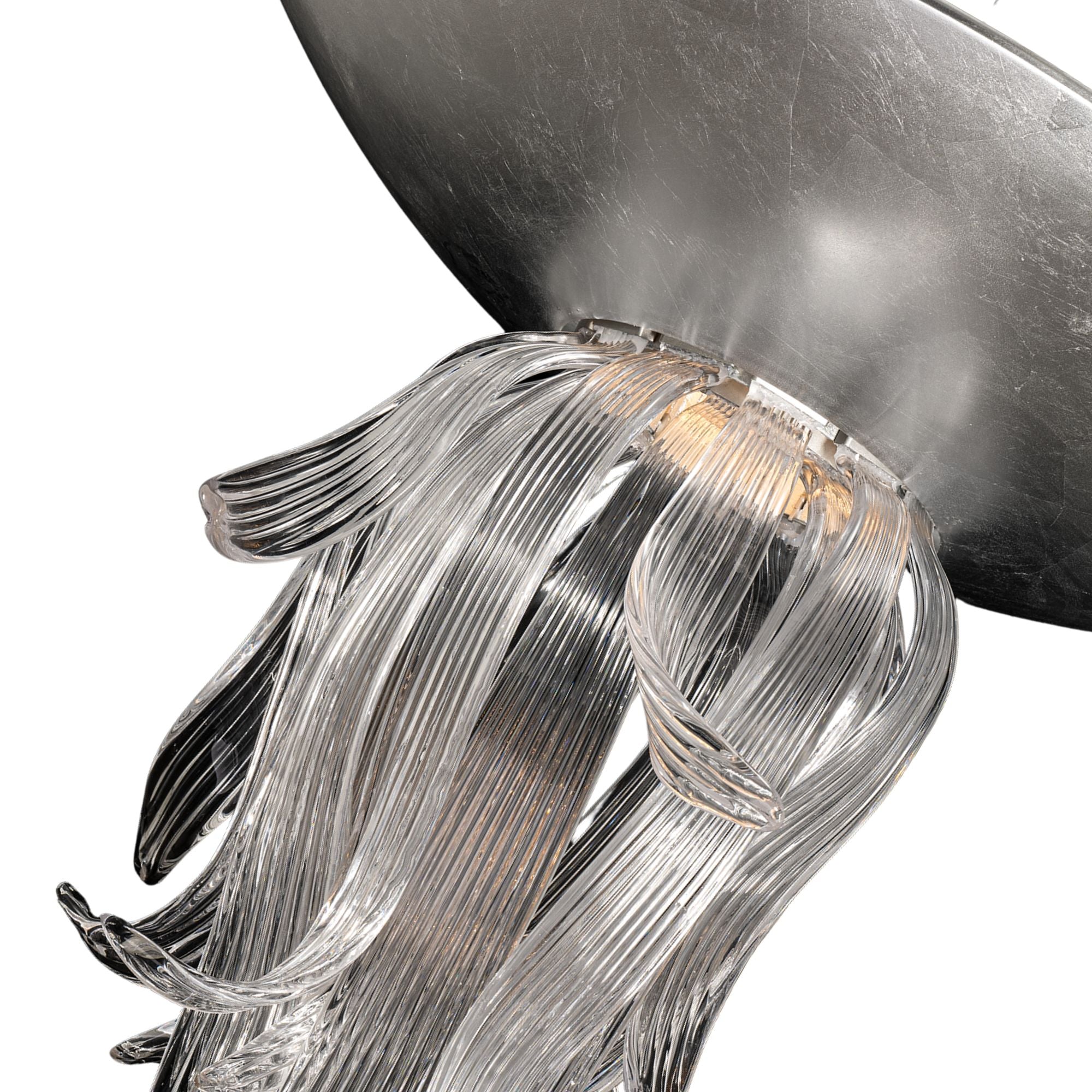Tendril 32" LED Pendant Light, Silver Leaf Finish