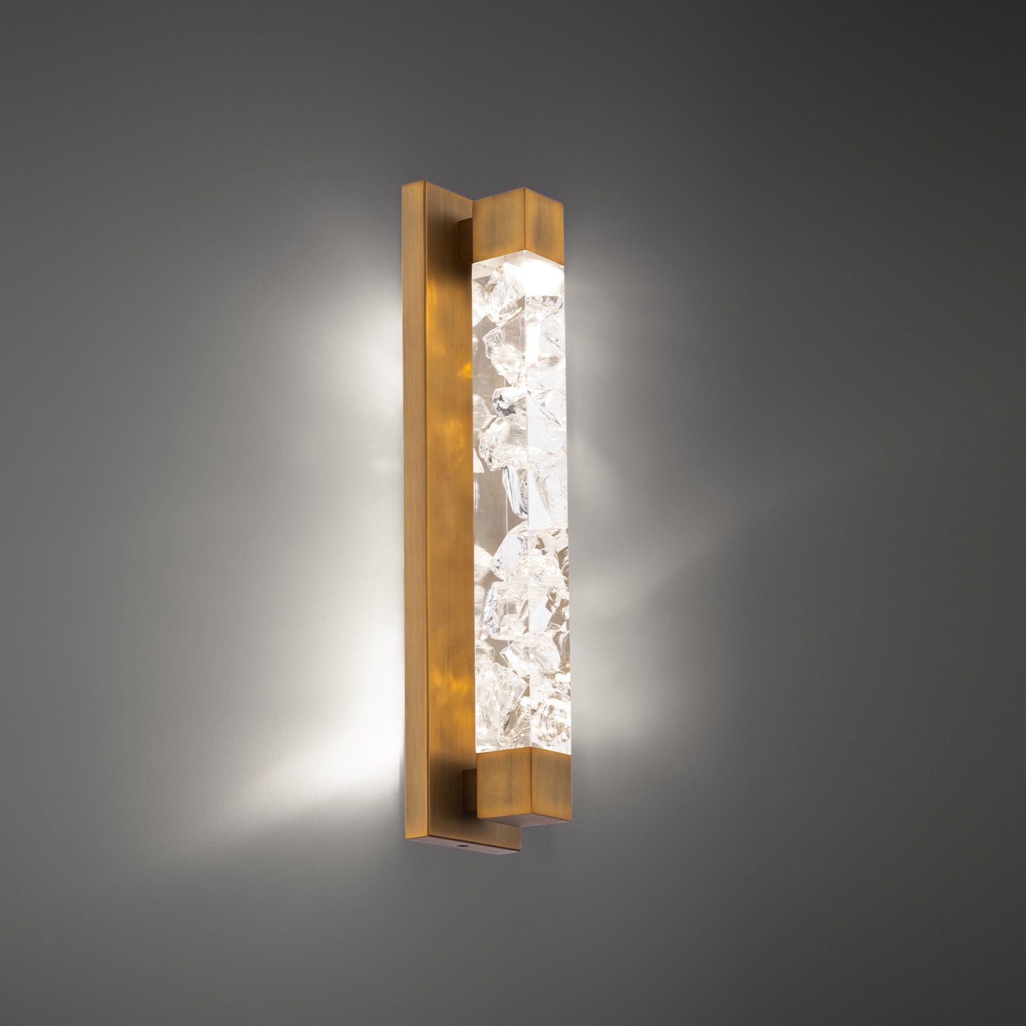 Terra 20" LED Vanity Light, Aged Brass Finish