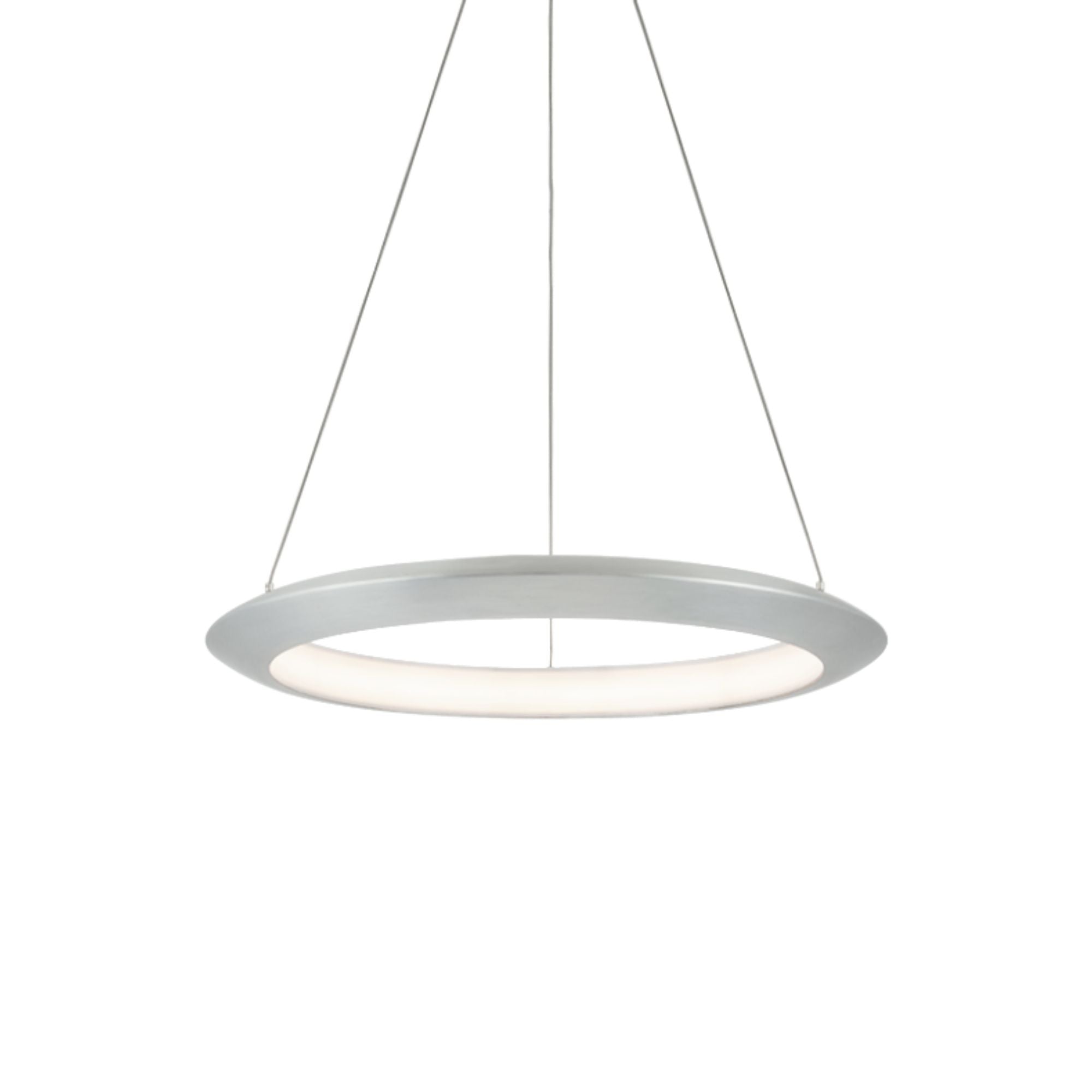 The Ring 24 in. LED Chandelier 3000K Aluminum Finish