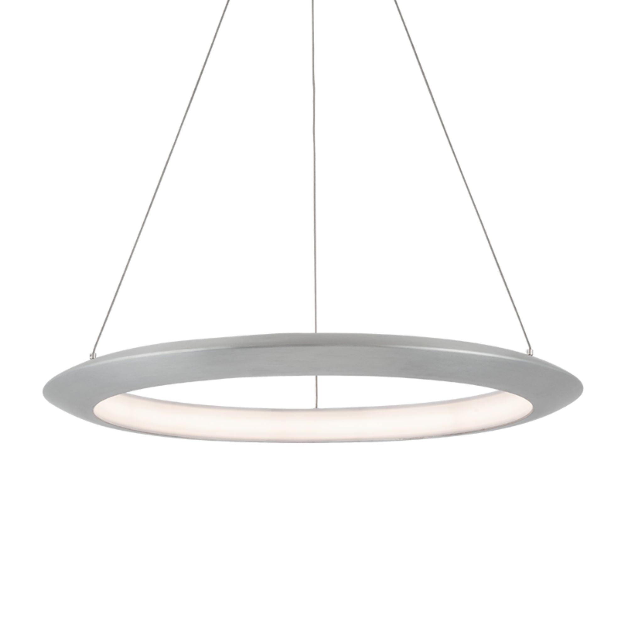 The Ring 36 in. LED Chandelier 3000K Aluminum Finish