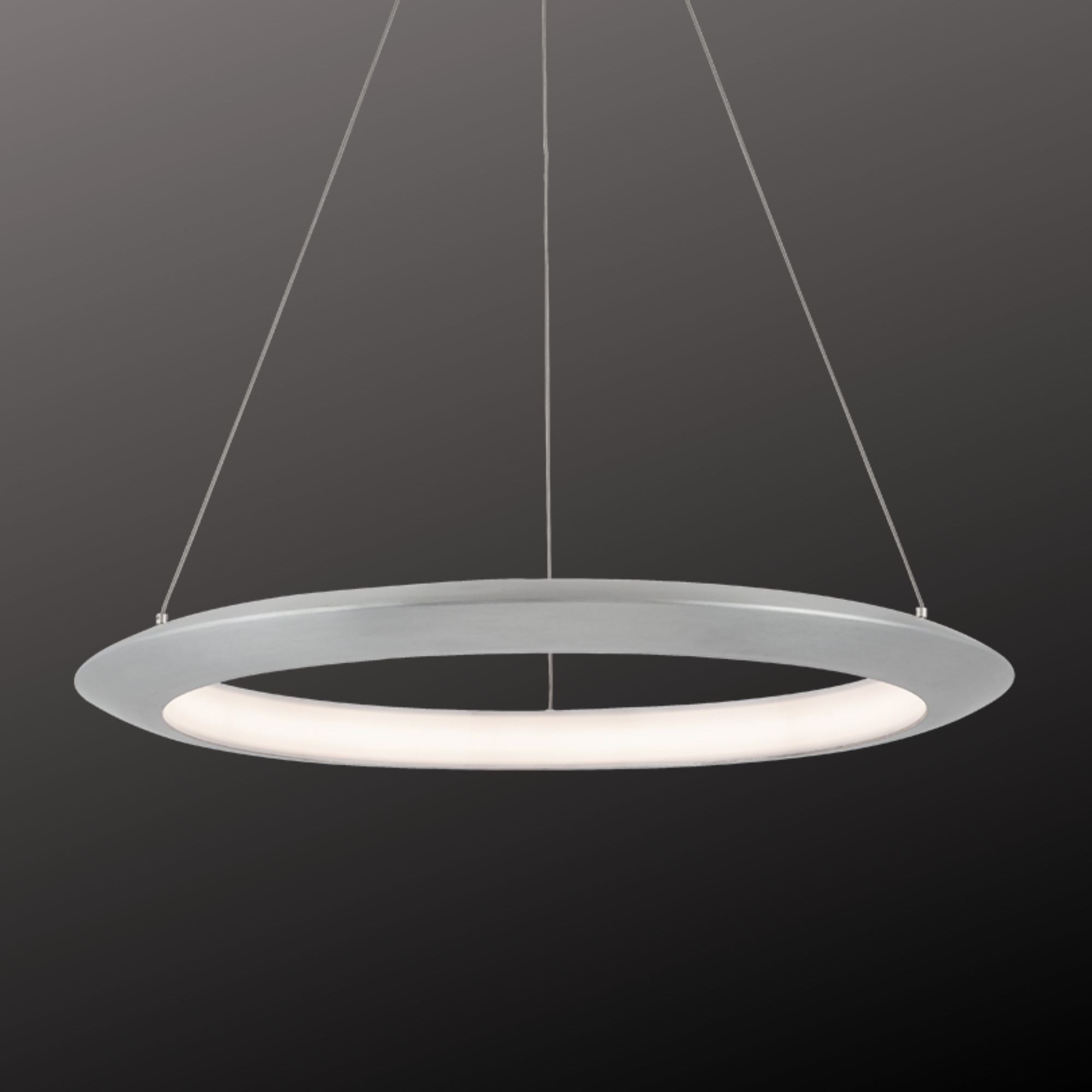 The Ring 36 in. LED Chandelier 3000K Aluminum Finish