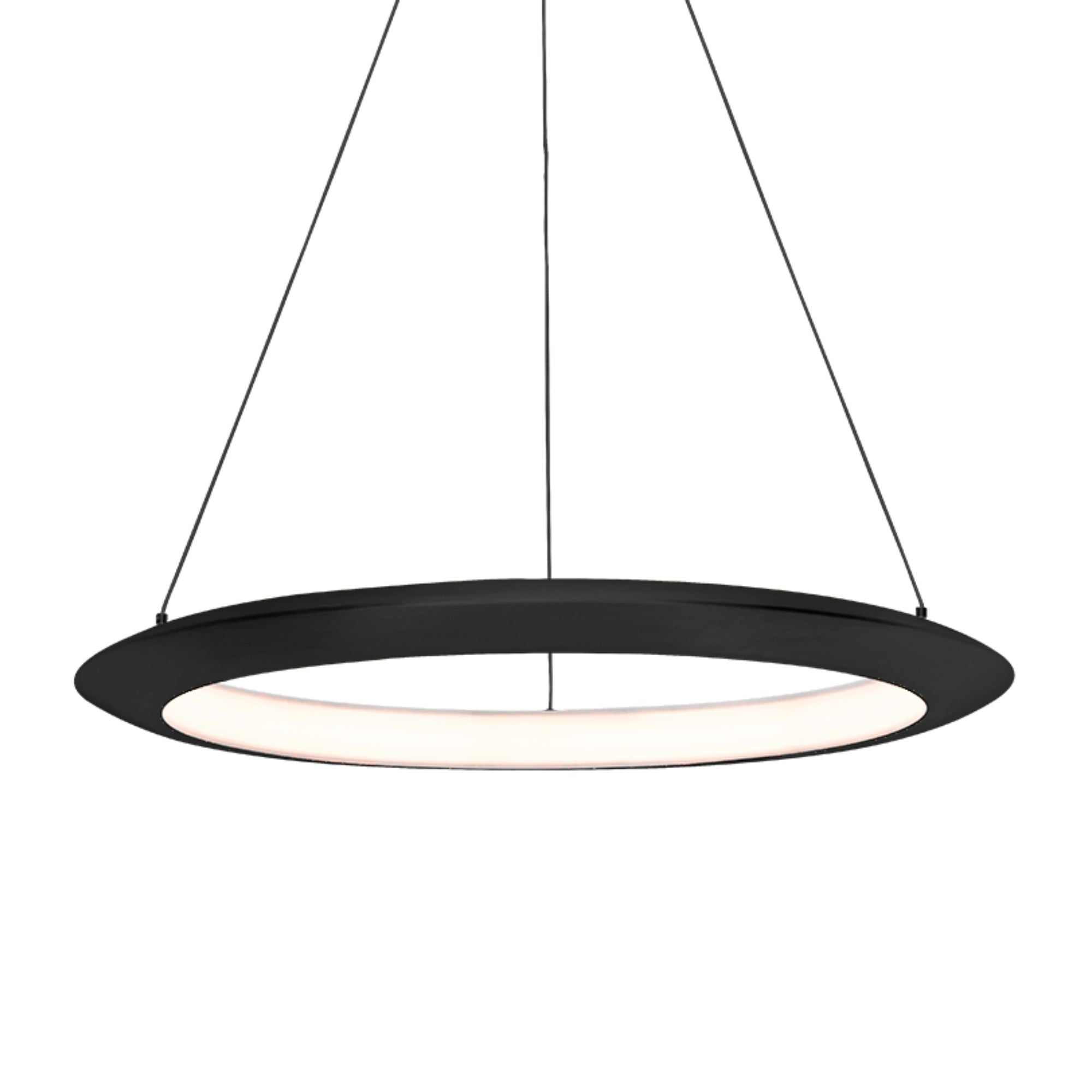 The Ring 36 in. LED Chandelier Black Finish