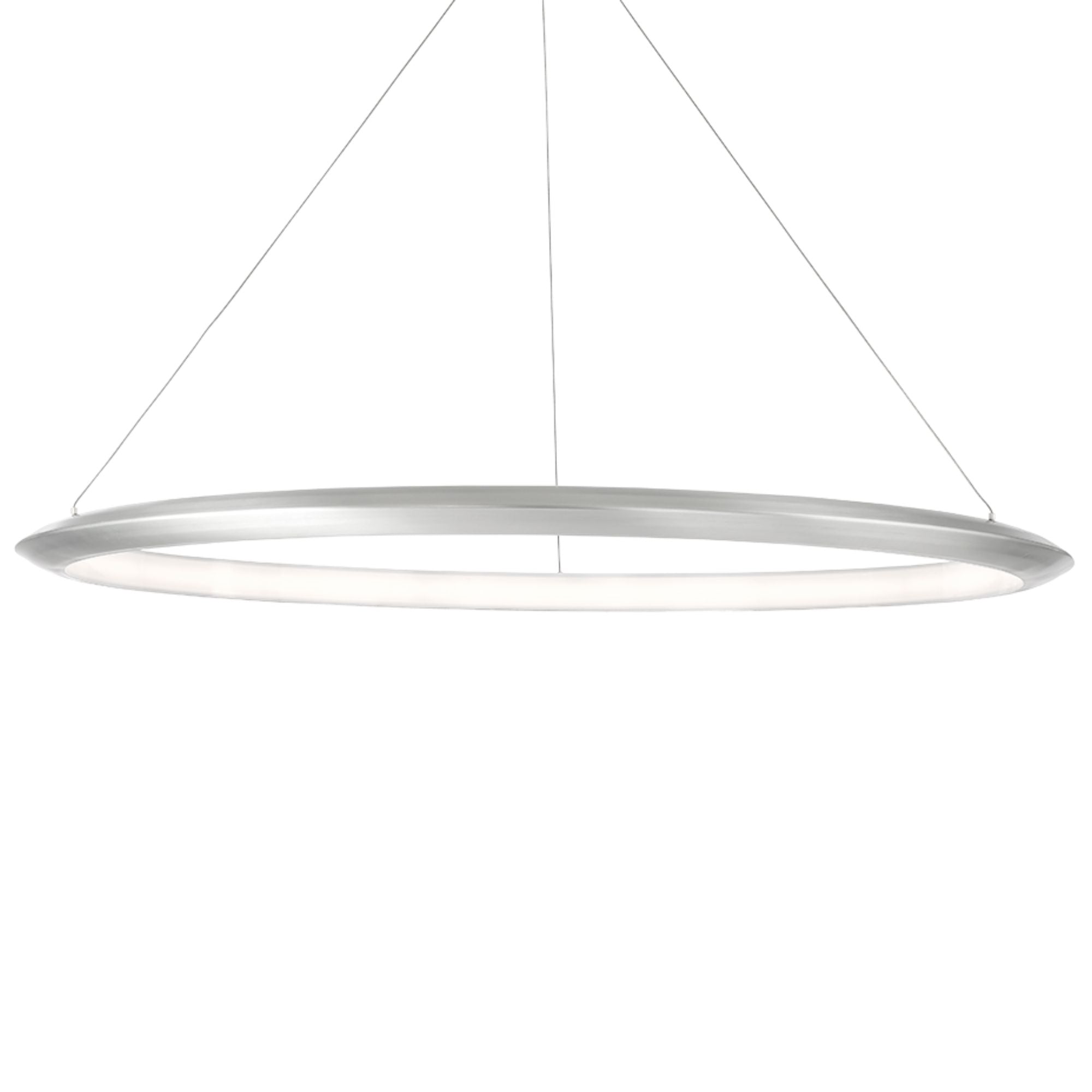 The Ring 48 in. LED Chandelier 3000K Aluminum Finish