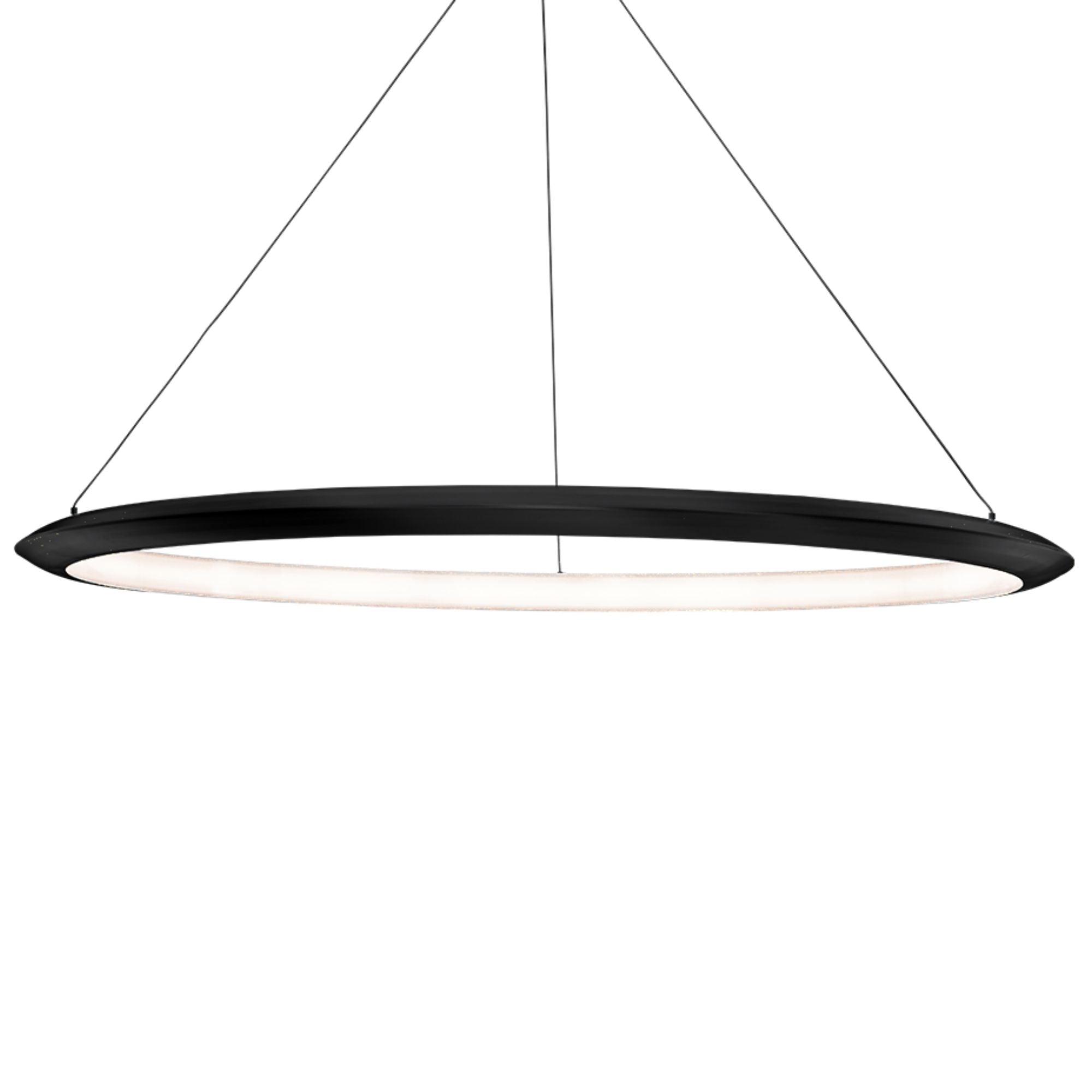 The Ring 48 in. LED Chandelier 3000K Black Finish