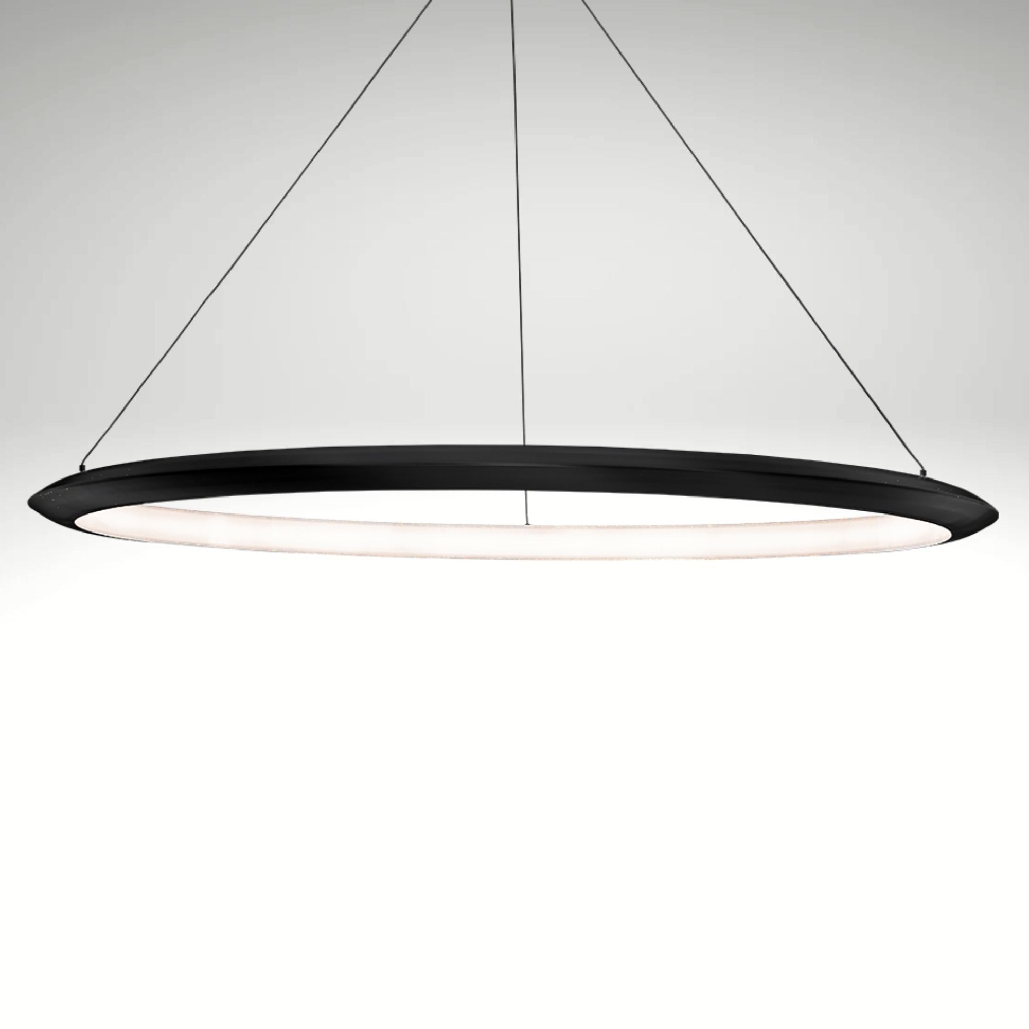 The Ring 48 in. LED Chandelier 3000K Black Finish
