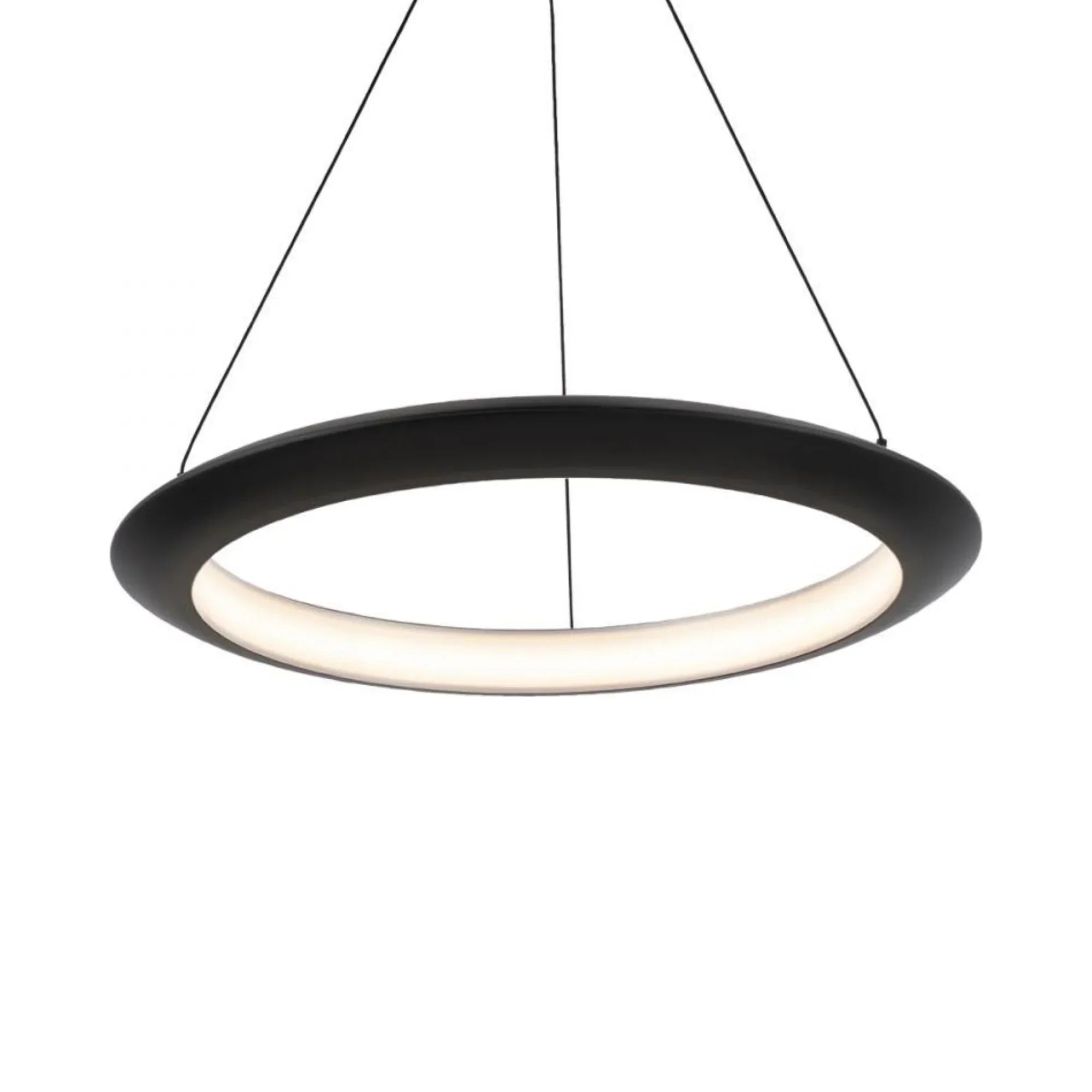 Modern Forms - The Ring 24" LED Pendant, 2700K, Black Finish | Bees Lighting