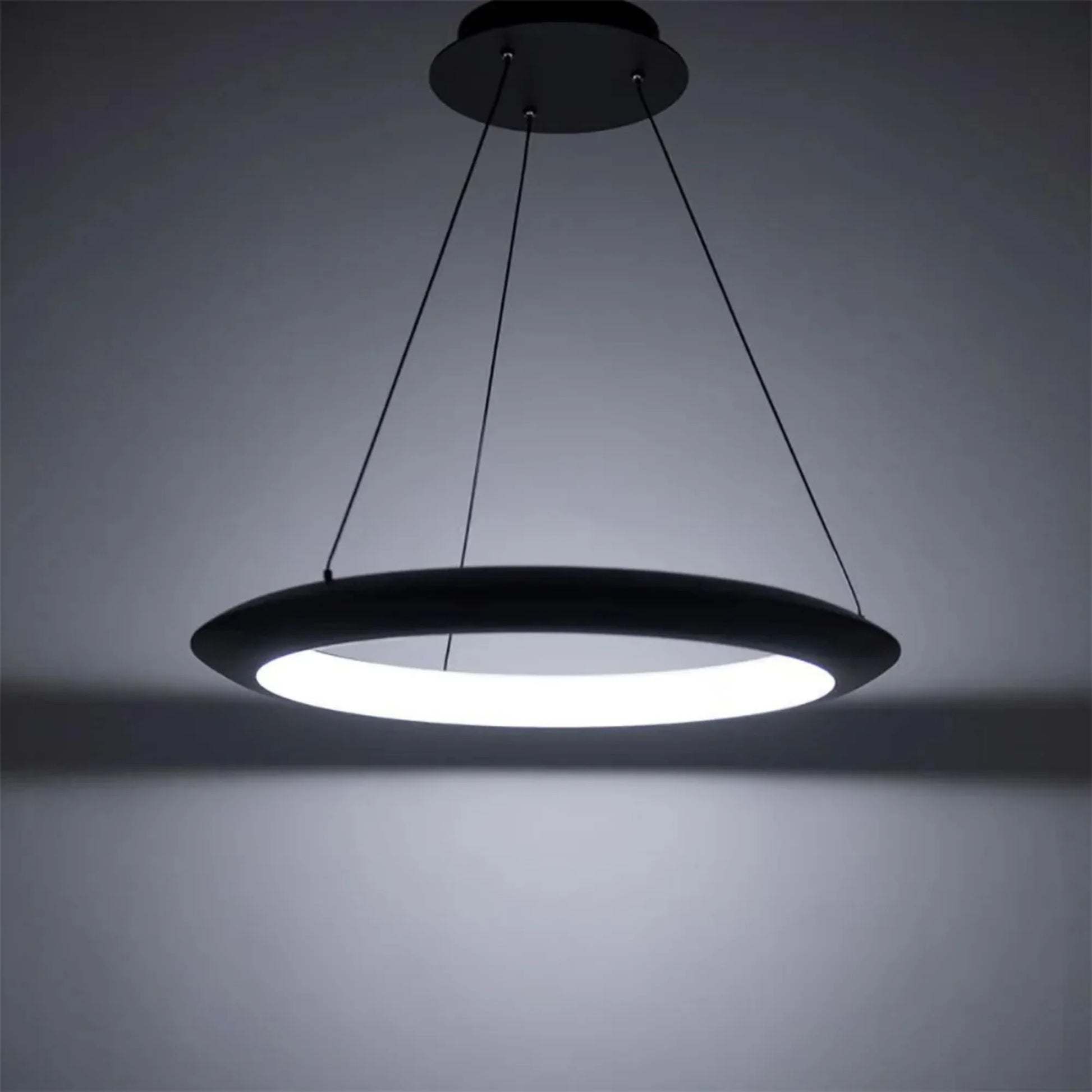 Modern Forms - The Ring 24" LED Pendant, 3000K, Black Finish | Bees Lighting