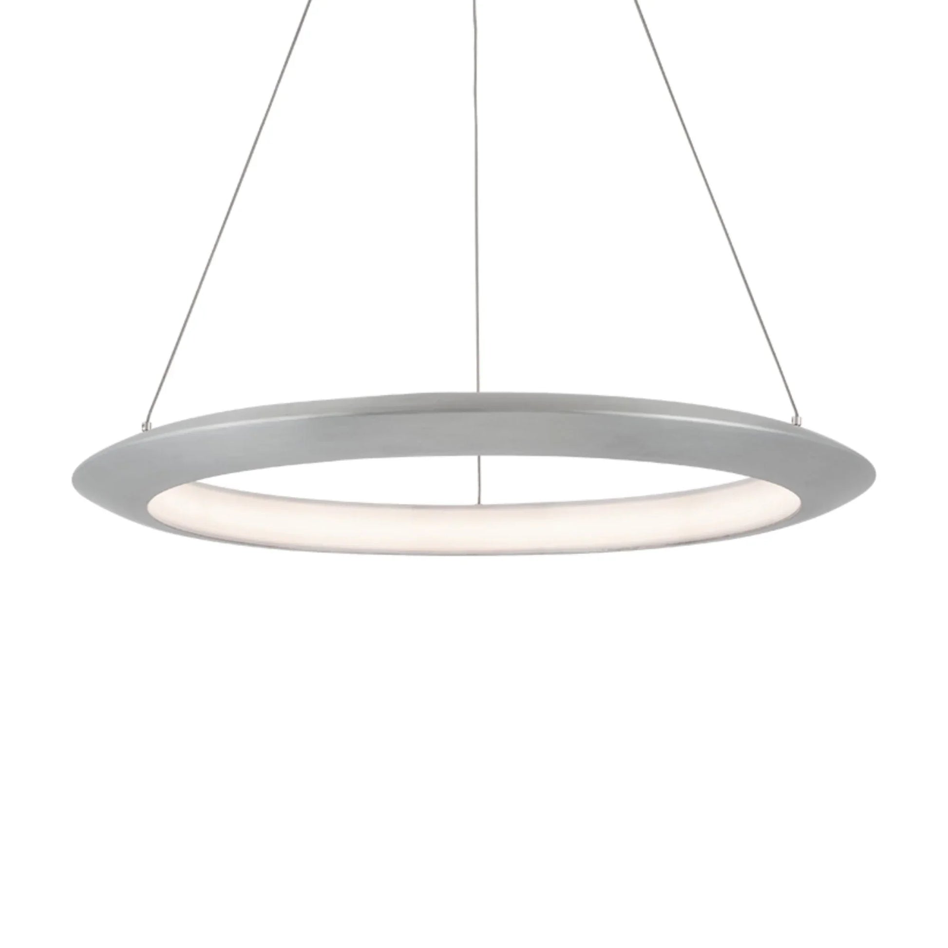 Modern Forms - The Ring 36" LED Pendant, 2700K, Brushed Aluminum Finish | Bees Lighting
