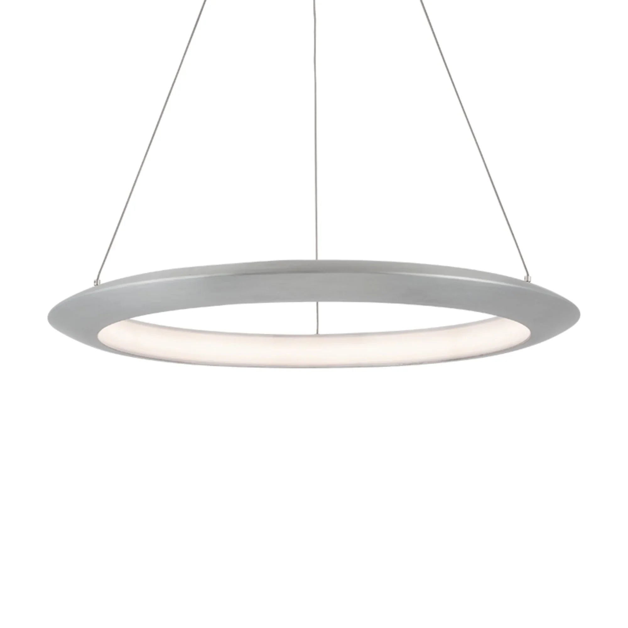 Modern Forms - The Ring 36" LED Pendant, 2700K, Brushed Aluminum Finish | Bees Lighting