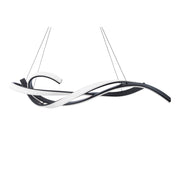 Tidal 57" LED Chandelier, Black Finish
