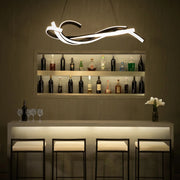 Modern Forms - Tidal 57" LED Chandelier, Black Finish | Bees Lighting