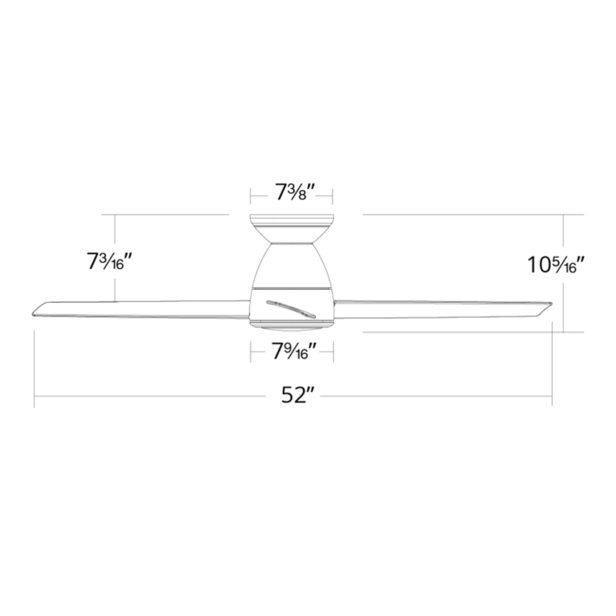 Tip Top 52" Brushed Aluminum LED Smart Ceiling Fan