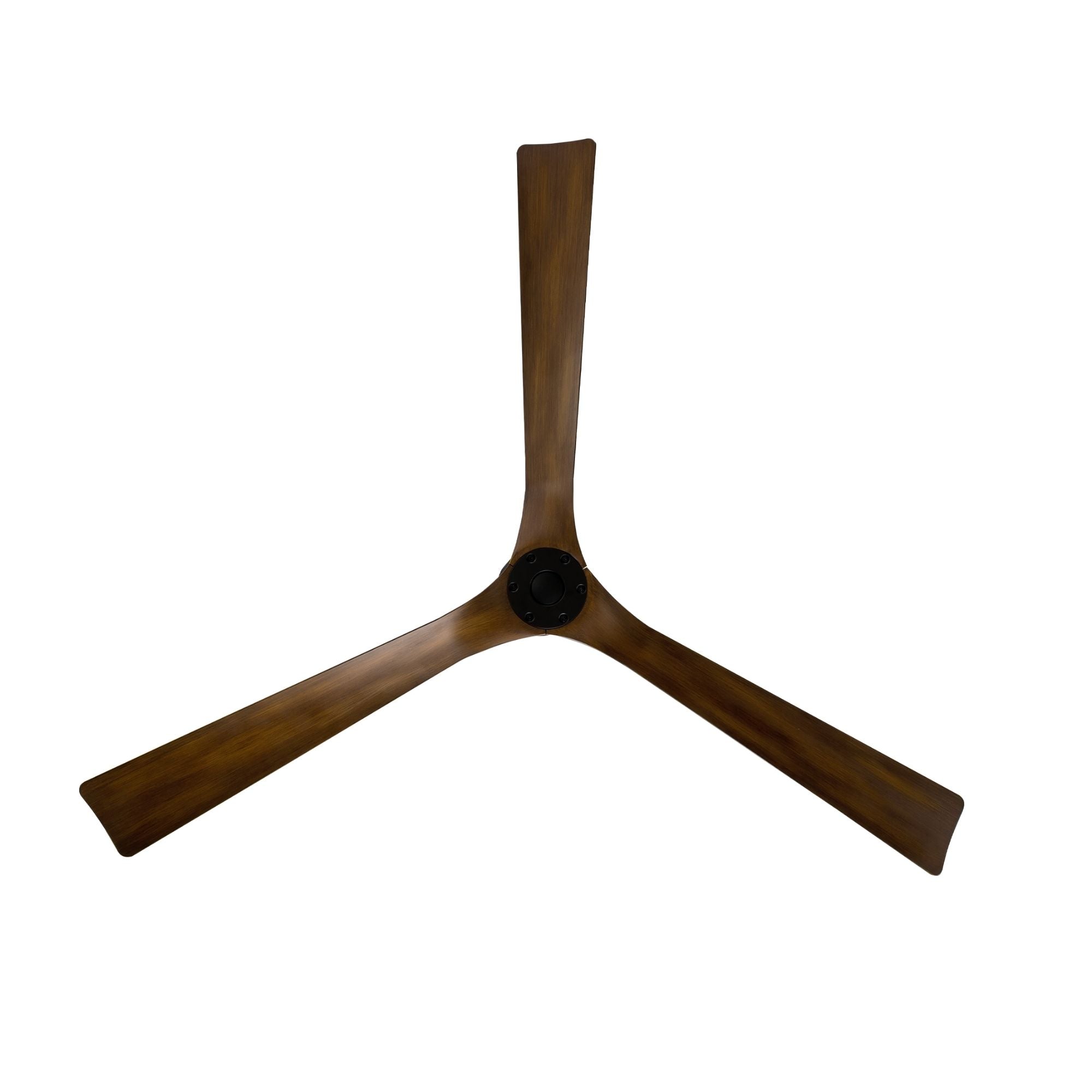 Torque 70" Smart Ceiling Fan, Matte Black with Distressed Koa Blades