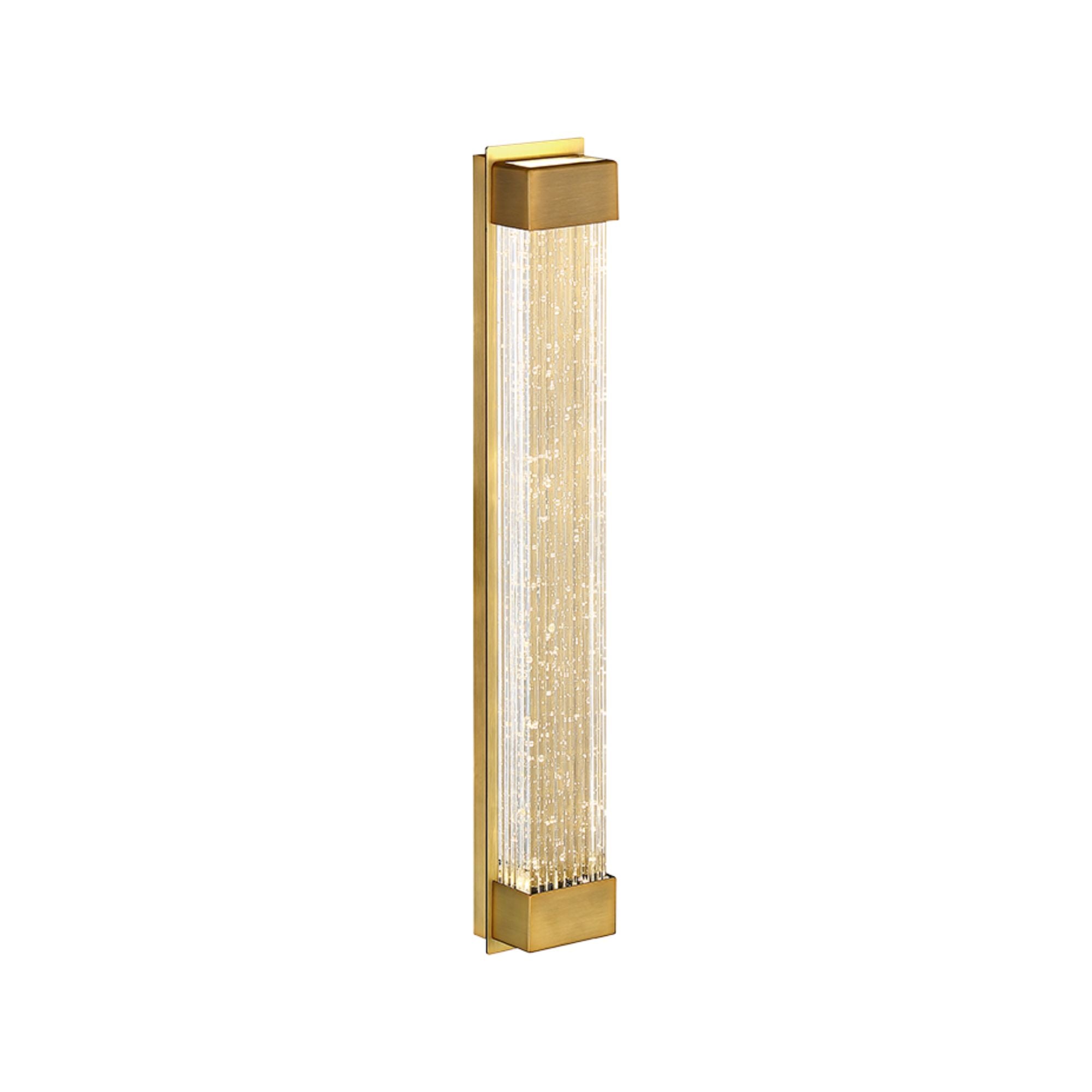 Tower 20" LED Wall Light, Aged Brass Finish