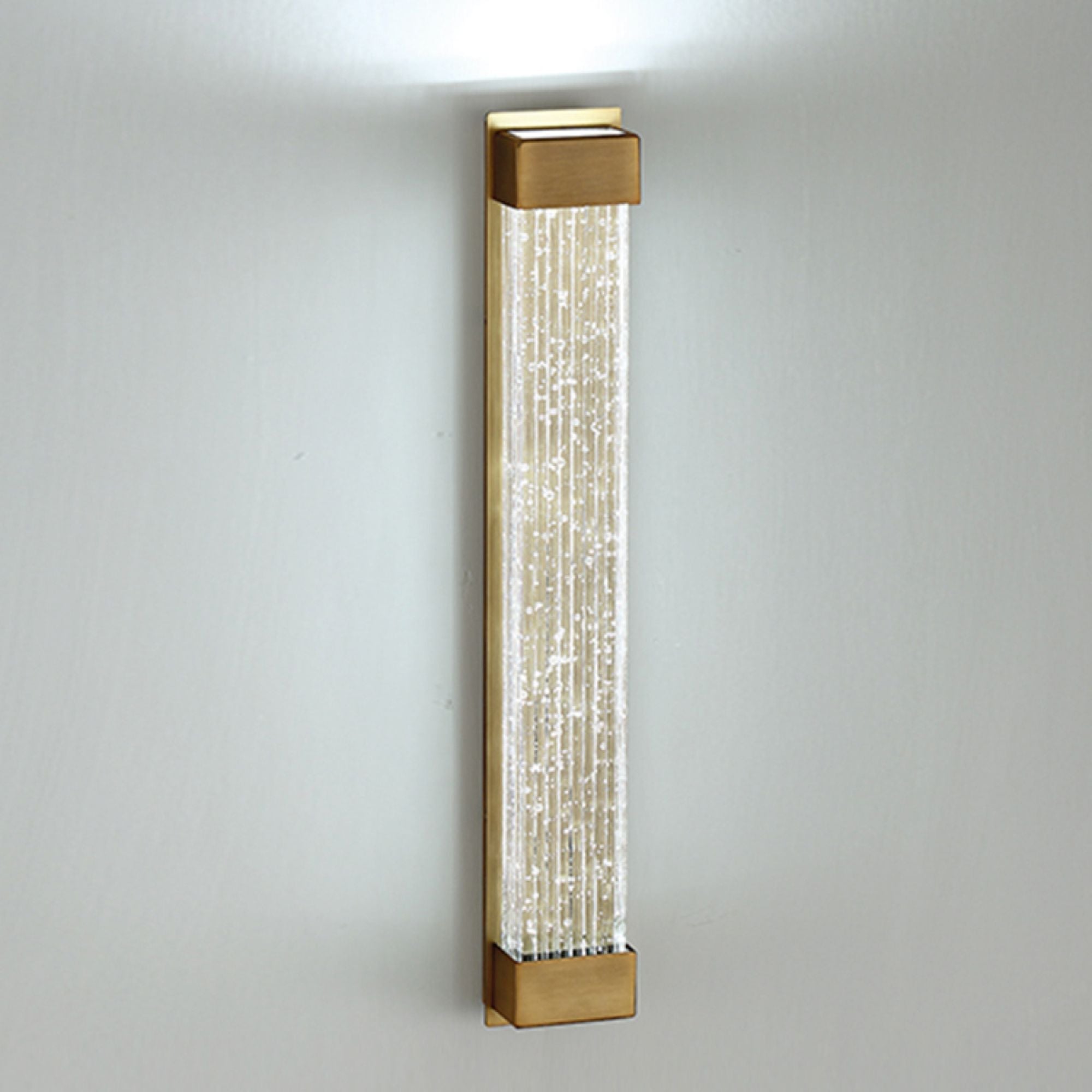 Tower 27" LED Wall Light, Aged Brass Finish
